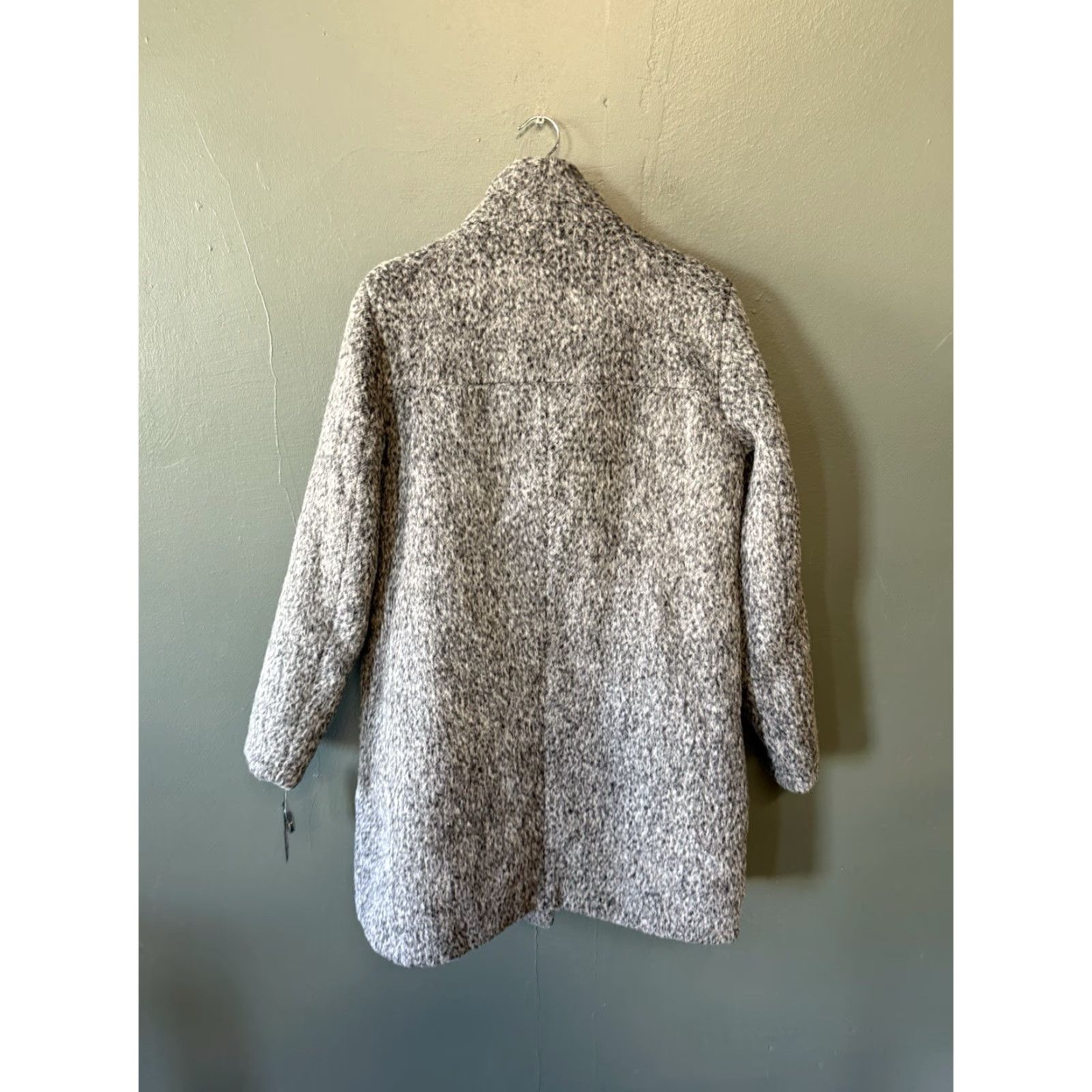 Kenneth Cole KENNETH COLE Womens Gray Wool Button Up Pea Coat Jacket NWT Size L Size L / US 10 / IT 46 - 2 Thumbnail