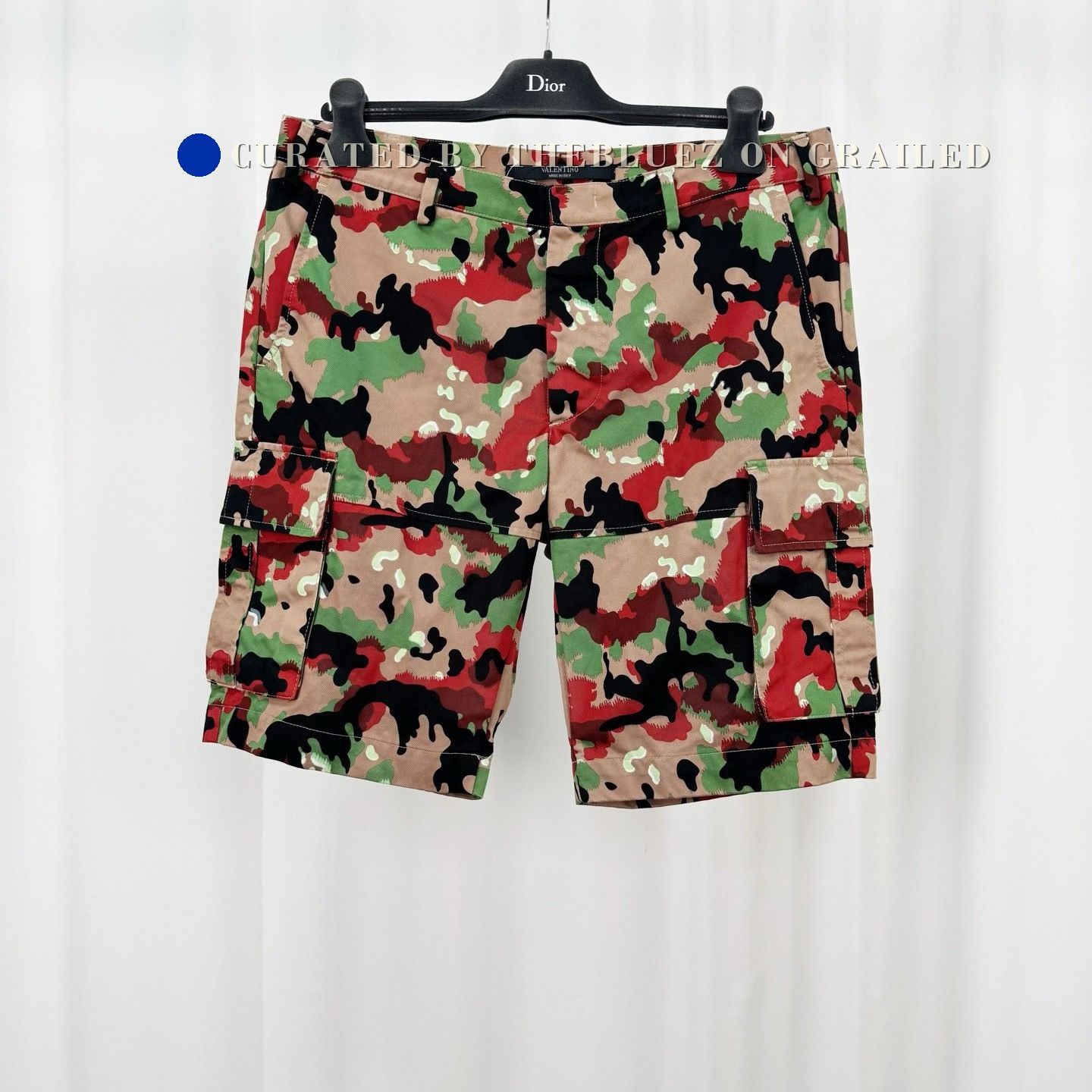 Valentino Valentino Camouflage Cargo Shorts Size US 32 / EU 48 - 1 Thumbnail