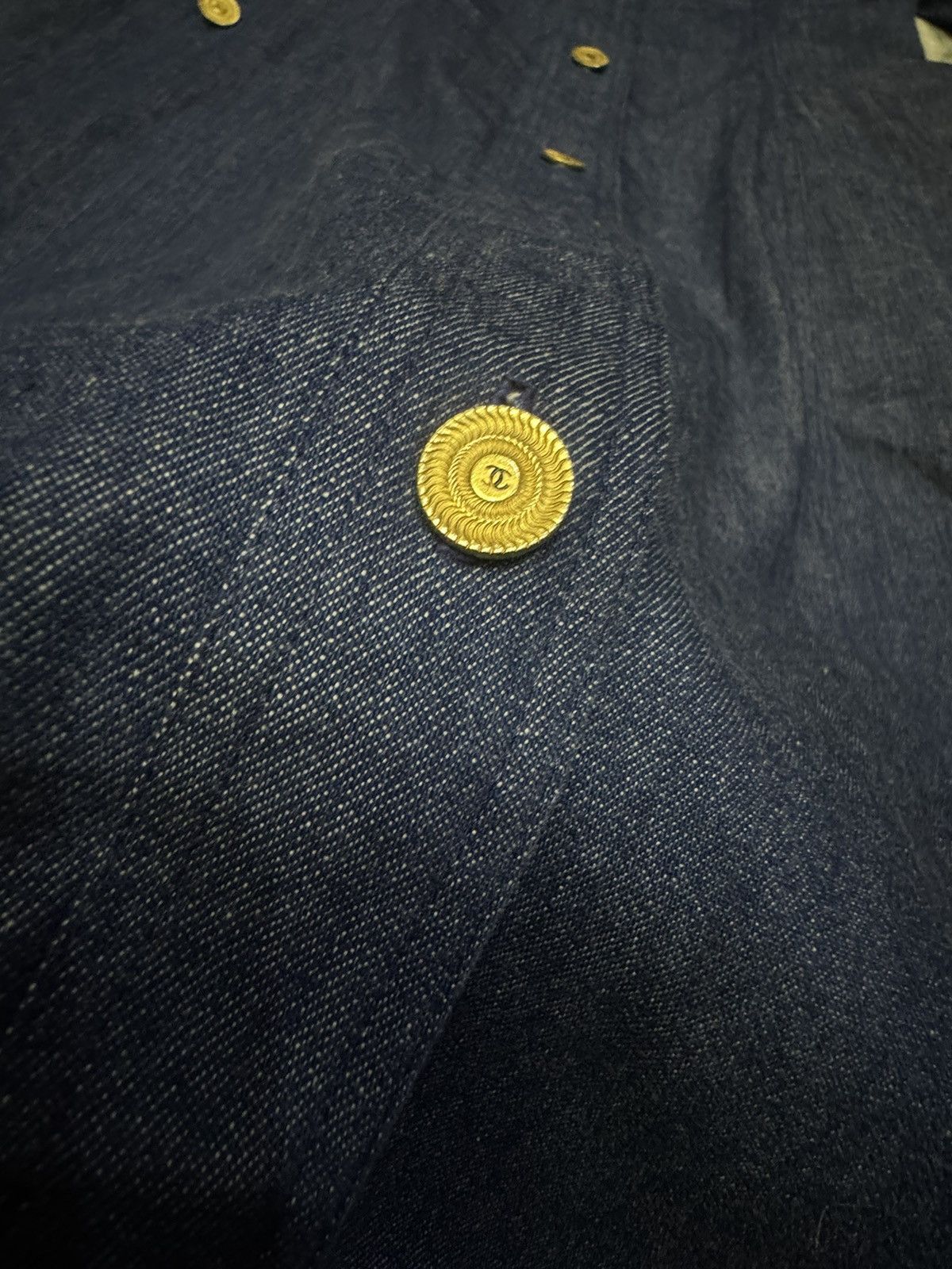 Chanel × Vintage VINTAGE 1980s CHANEL DENIM MIDI DRESS Size S / US 4 / IT 40 - 11 Thumbnail