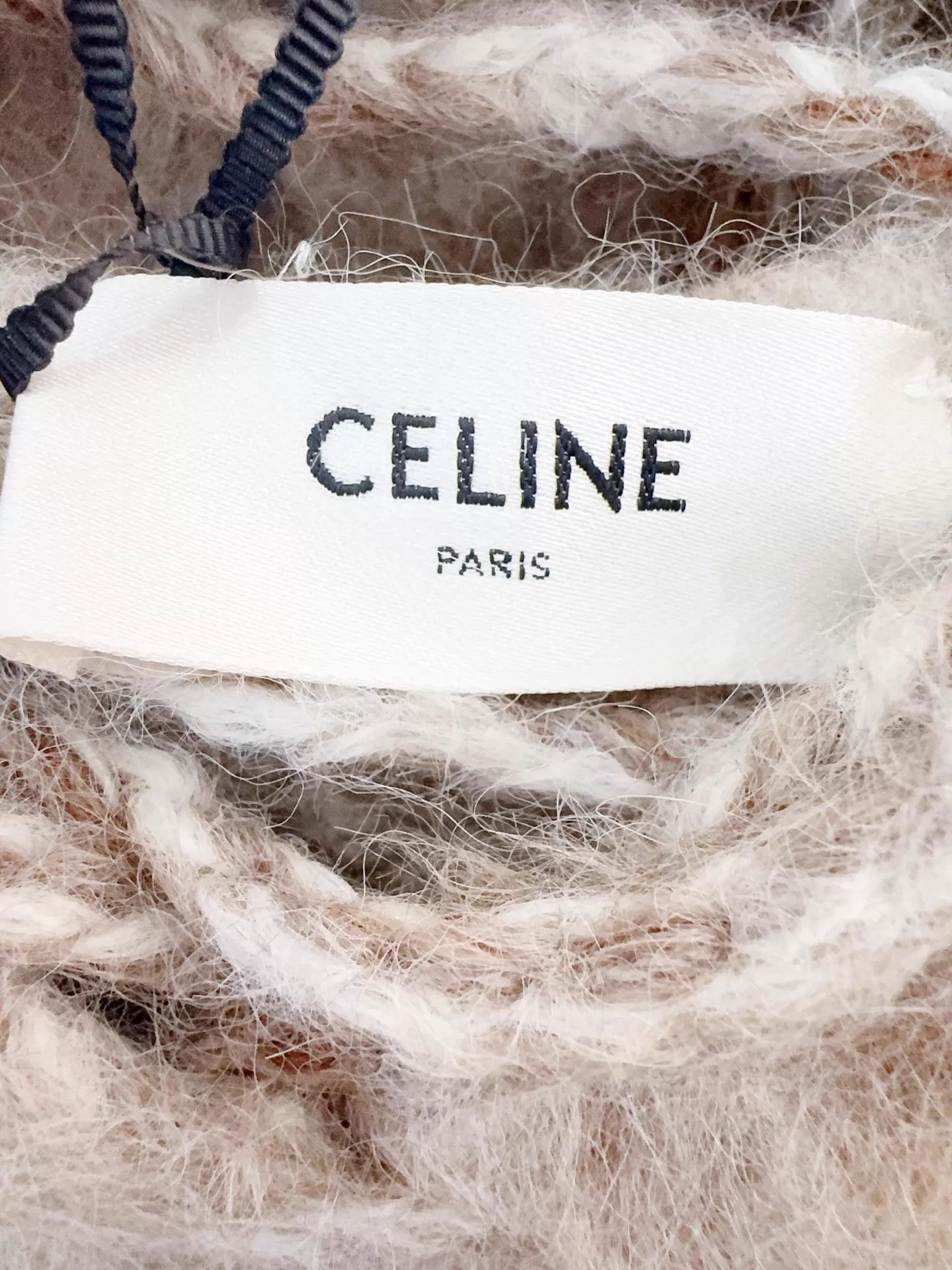 Celine Celine New Wool Alpaca Cloak S Unique Cute Size ONE SIZE - 3 Thumbnail