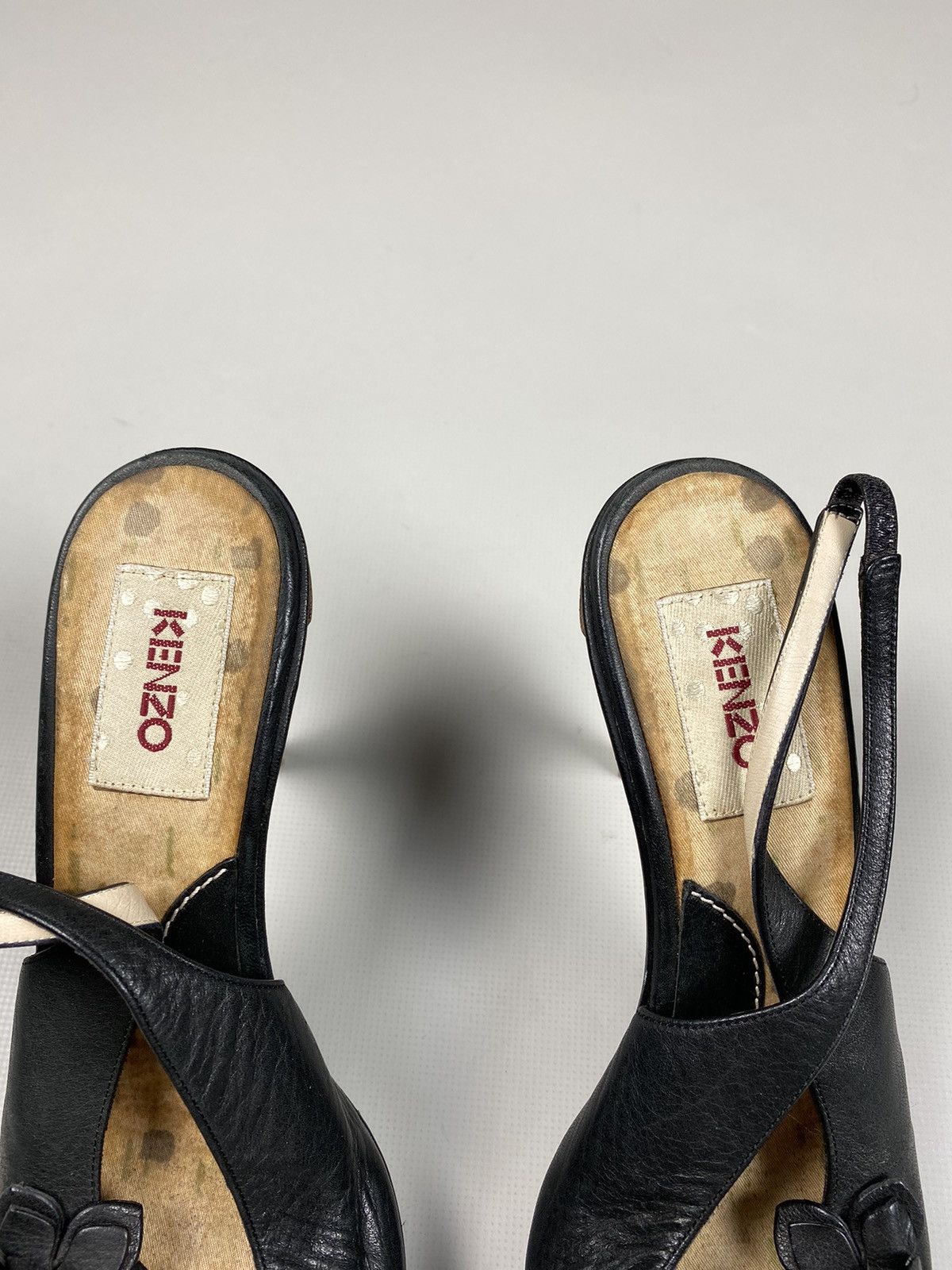 Kenzo × Vintage Kenzo vintage ladies leather heels size 39 Size US 8.5 / IT 38.5 - 6 Thumbnail