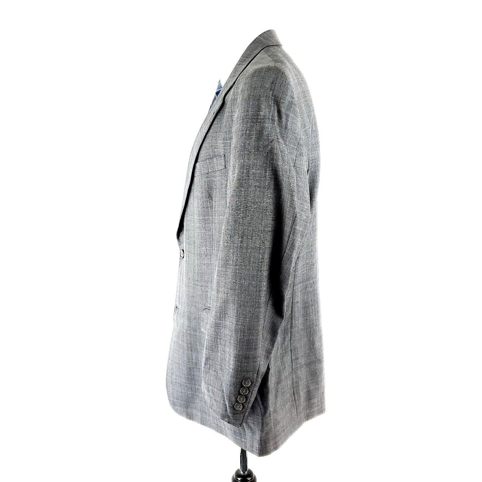 Hart Schaffner Marx Hart Schaffner Marx Gold Trumpeter Wool 2 Button Blazer 42L Size 42L - 4 Thumbnail