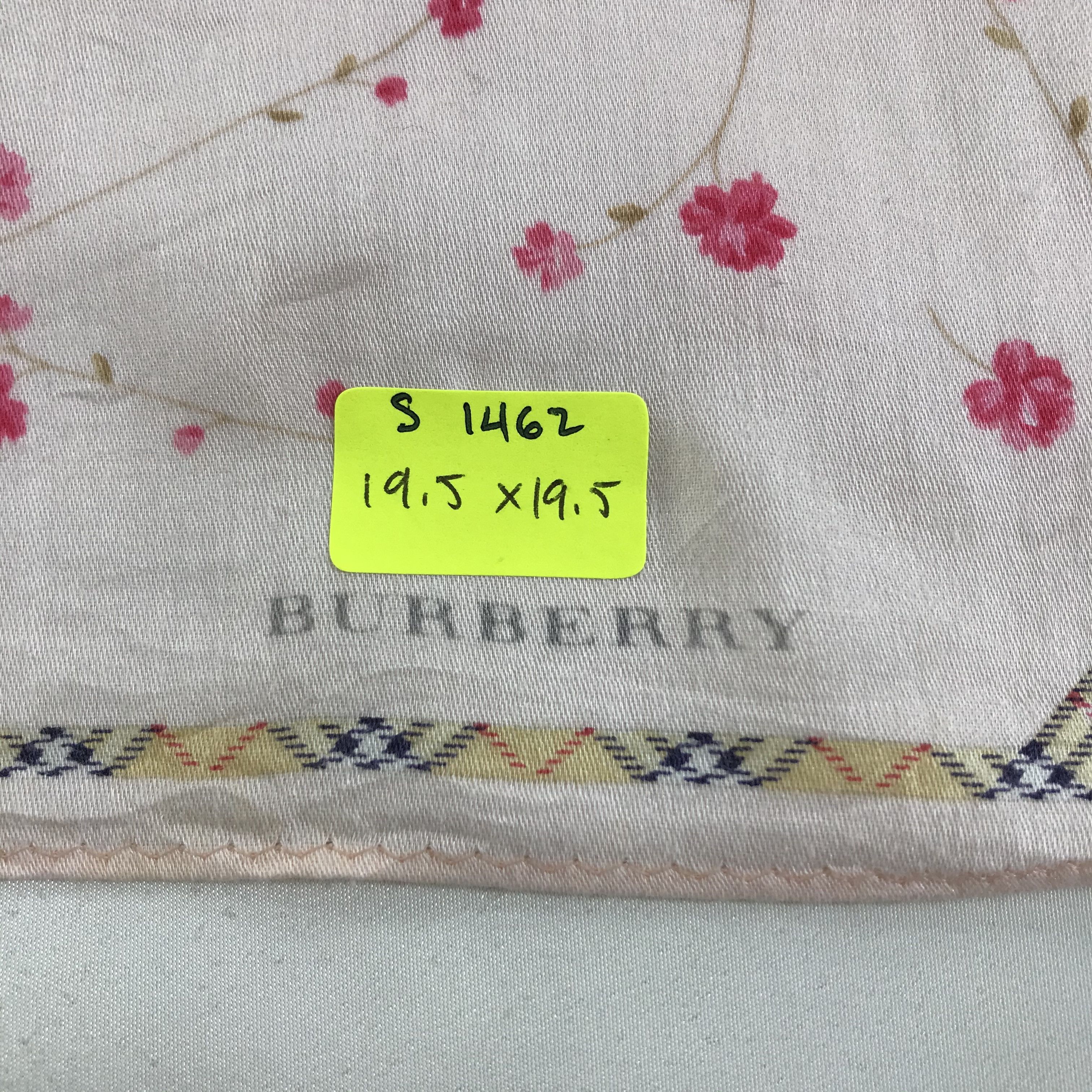 Burberry × Vintage Burberry Bandana / Handkerchief / Neckerchief - S1462 Size ONE SIZE - 3 Thumbnail