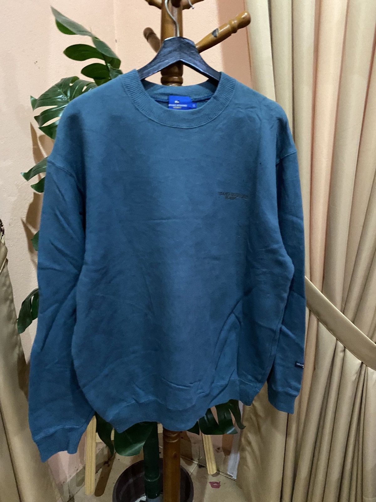 Hiroko Koshino Homme Hiroko Koshino Homme Sweatshirt - Teal Blue, Made in Japan Size US XL / EU 56 / 4 - 4 Thumbnail