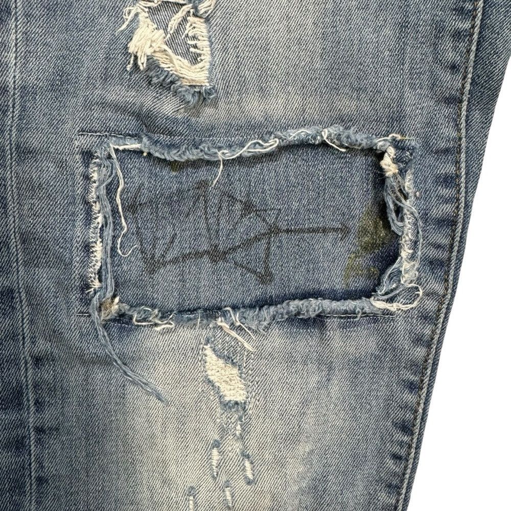 Zara Zara Premium Denim Collection Distressed Patchwork Jeans Si Size 27" / US 4 / IT 40 - 9 Thumbnail