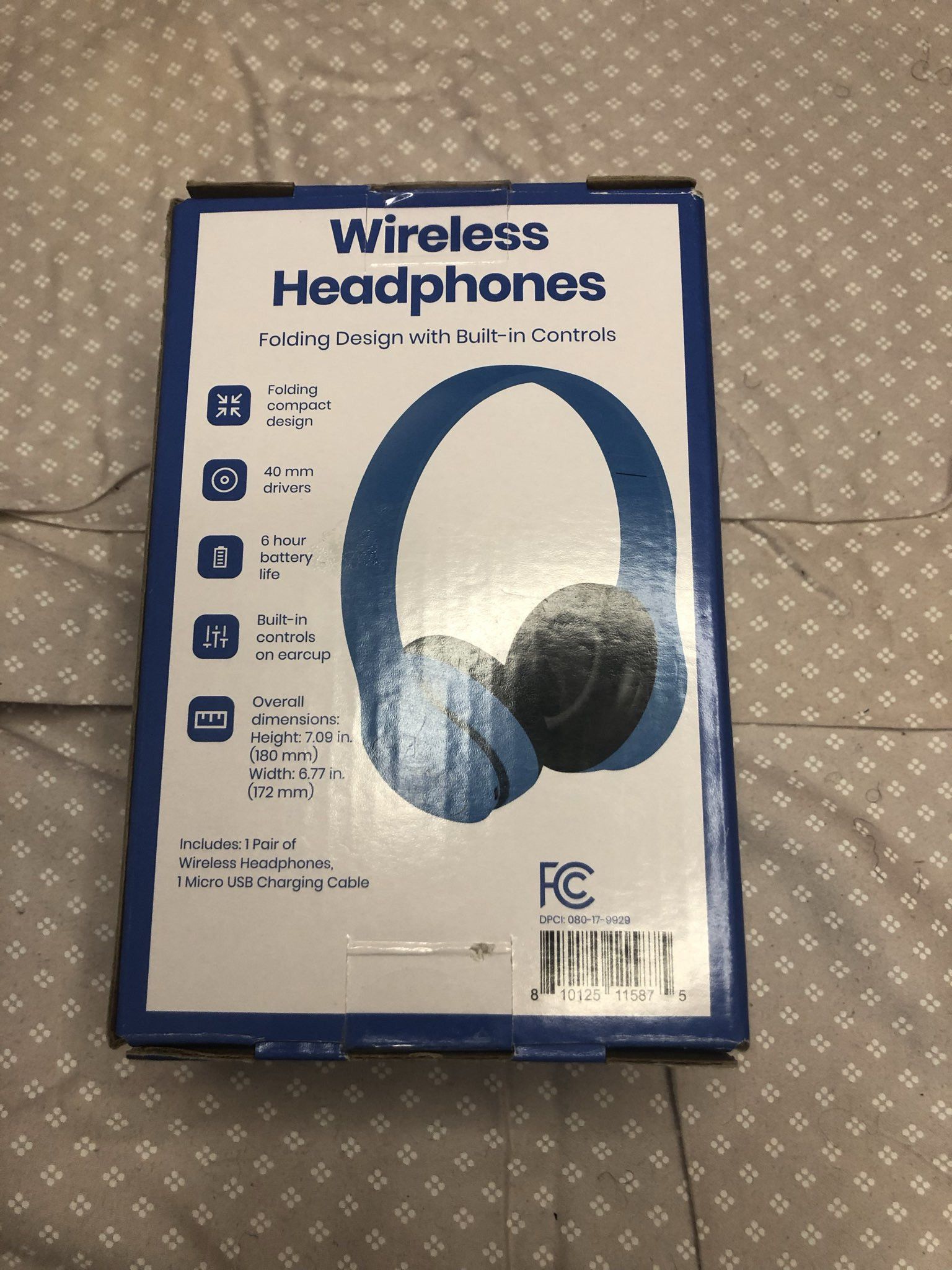 Other Blue Wireless Folding Headphones Size ONE SIZE - 4 Thumbnail