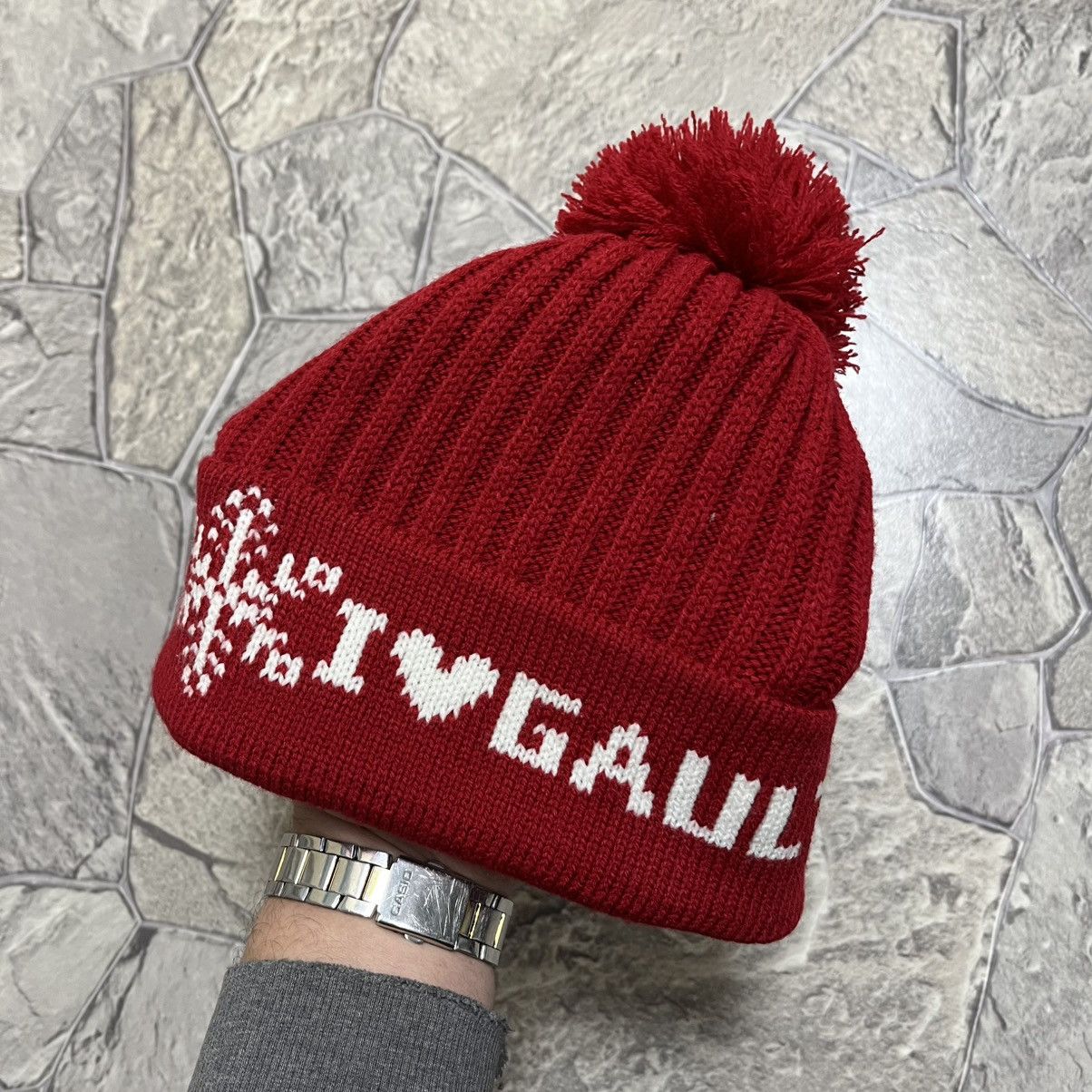 Jean Paul Gaultier Jean Paul Gaultier Hat Beanie Luxury Red Size ONE SIZE - 1 Thumbnail