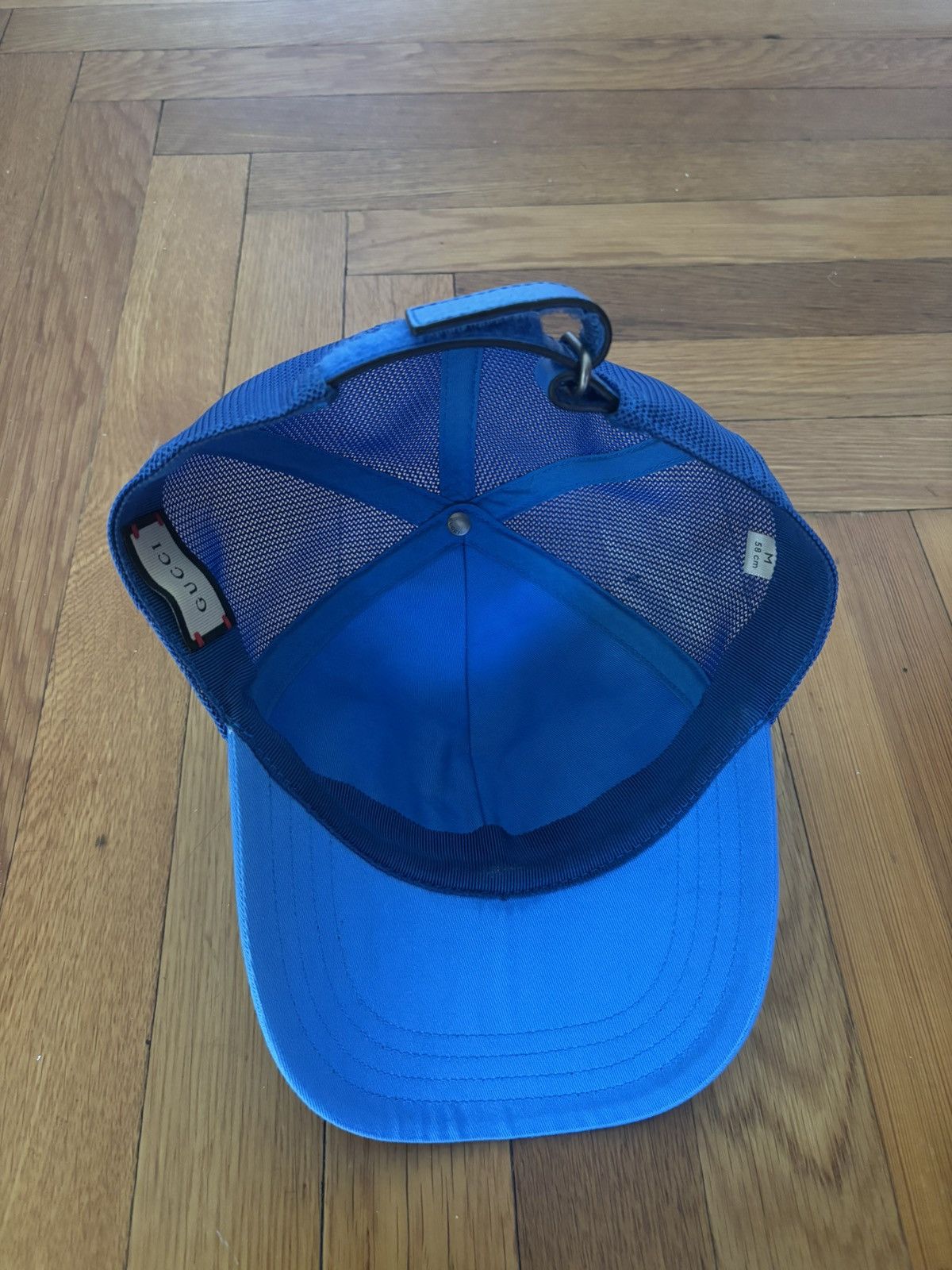 Gucci Blue Gucci Spellout Logo Hat Size ONE SIZE - 4 Thumbnail