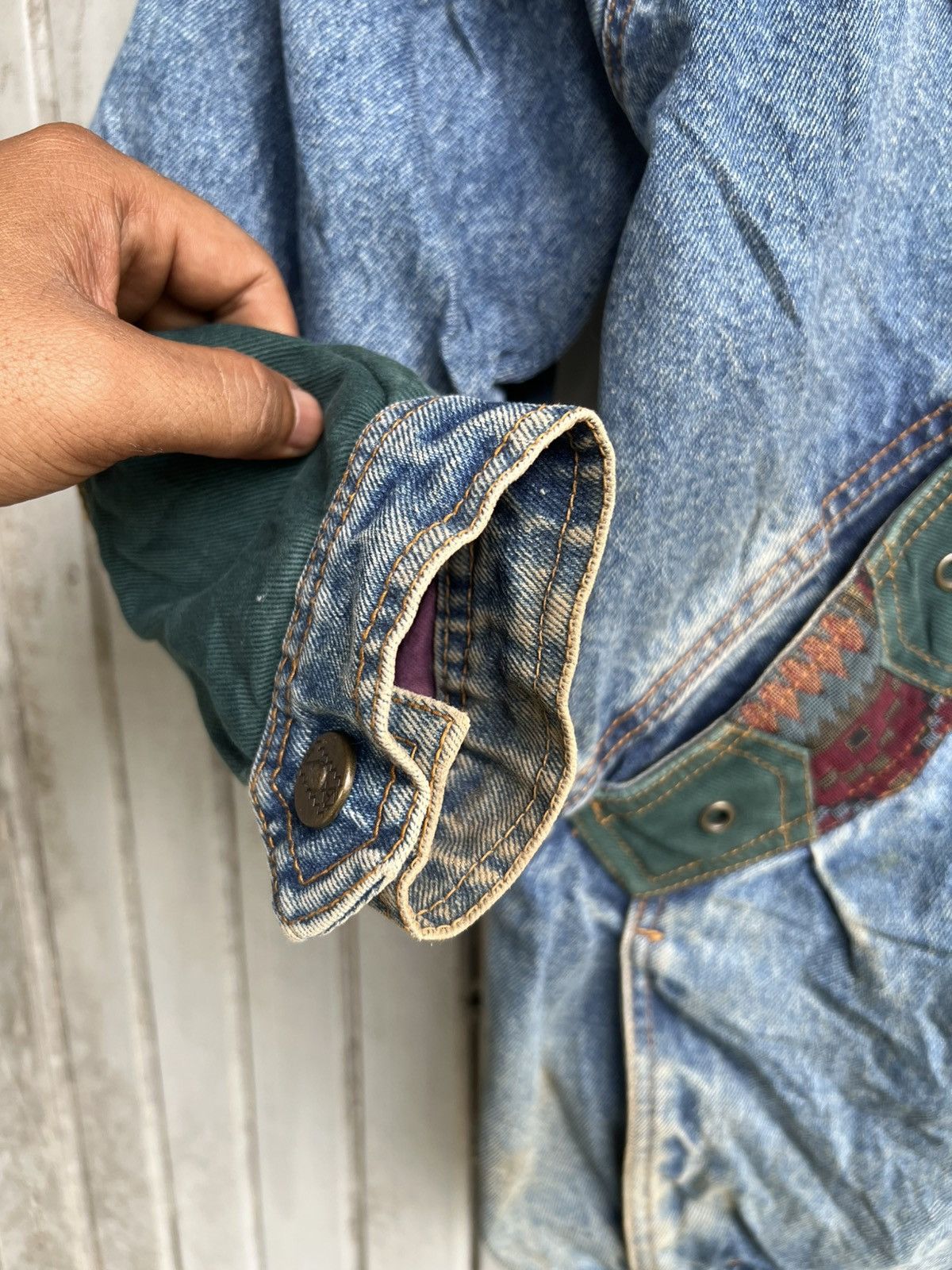 Current/Elliot × Japanese Brand Current seen pachwork denim jacket Size US M / EU 48-50 / 2 - 7 Thumbnail