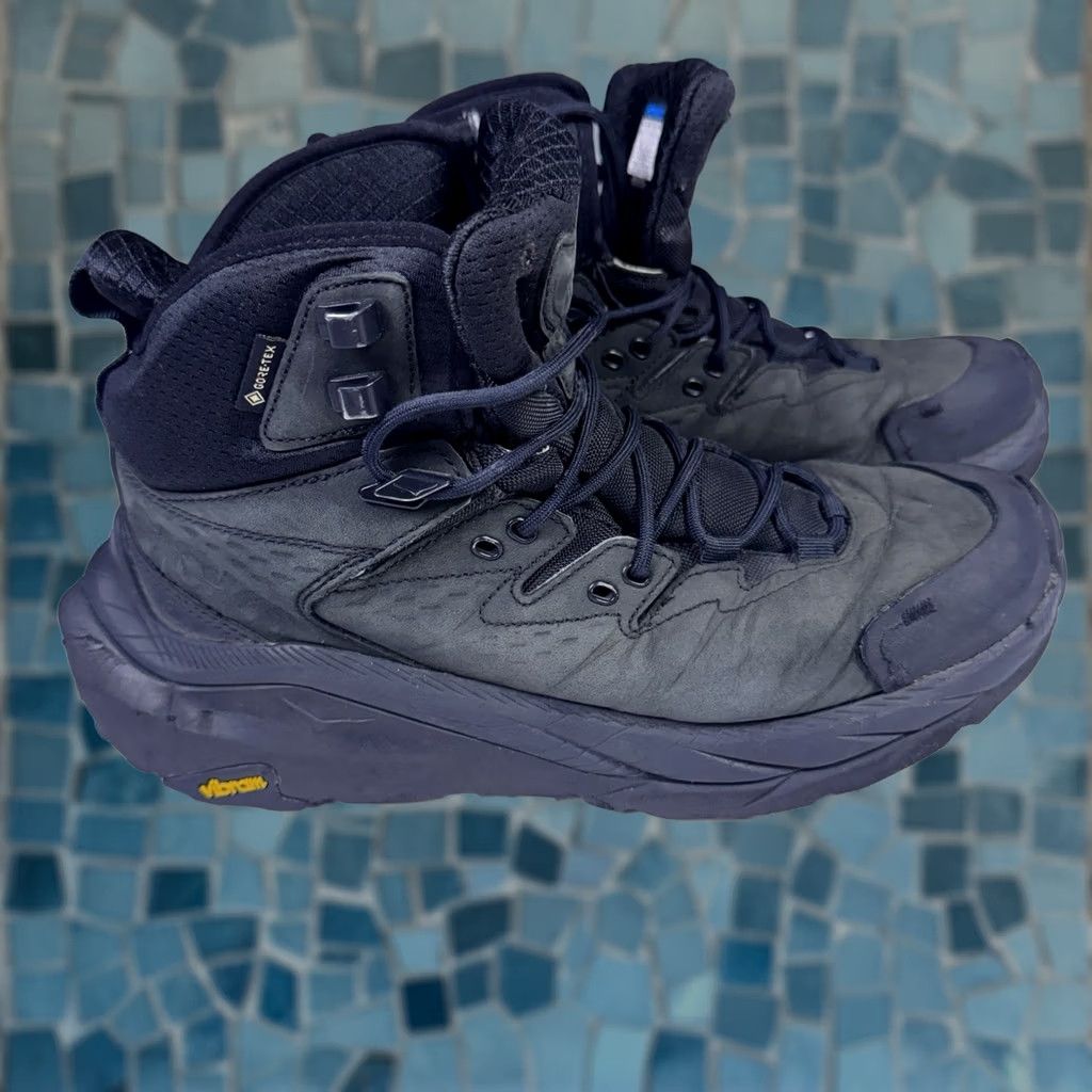 Vintage Hoka One One Kaha 2 GORE-TEX Boots Womens 9B Castlerock Coastal Shade GTX Size US 9 / IT 39 - 1 Thumbnail