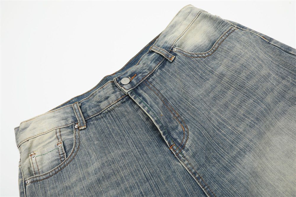 Japanese Brand × Jean Men's street casual distressed straight washed denim shorts Size US 32 / EU 48 - 4 Thumbnail