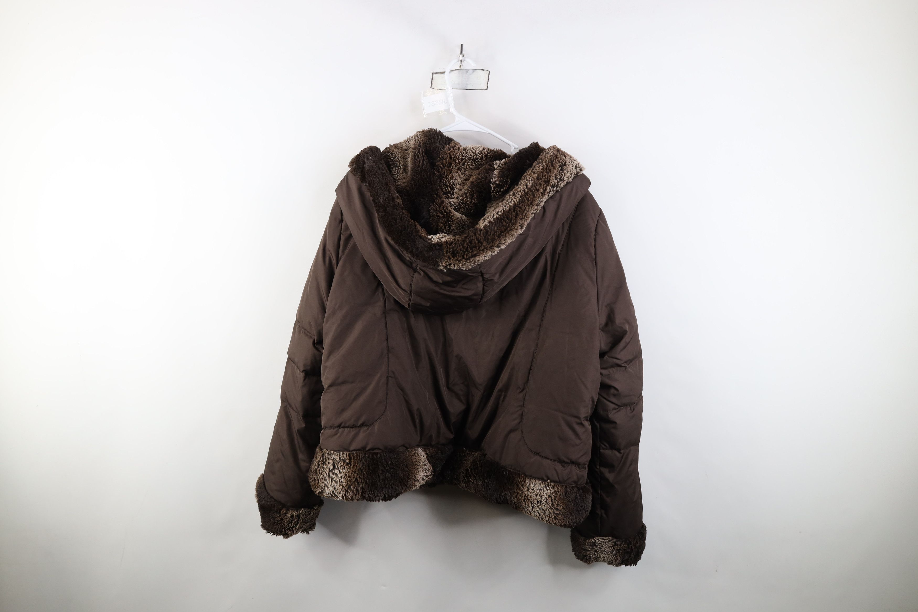 Vintage Vintage 90s Baby Phat Reversible Cropped Puffer Jacket Size XXL / US 16-18 / IT 52-54 - 9 Thumbnail