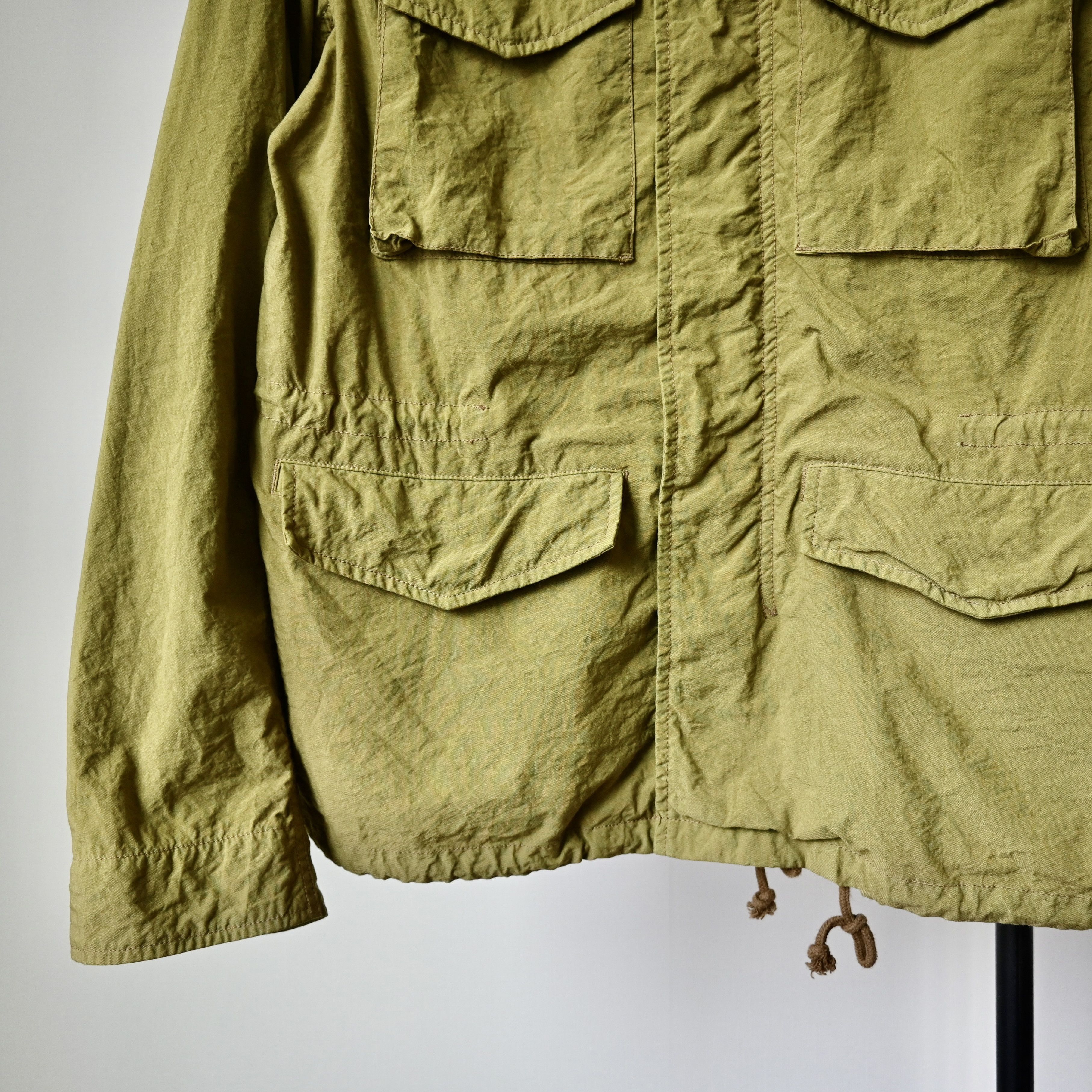 Beams Plus BEAMS Plus nylon shell M/65 type jacket, yellow olive Size US M / EU 48-50 / 2 - 11 Thumbnail