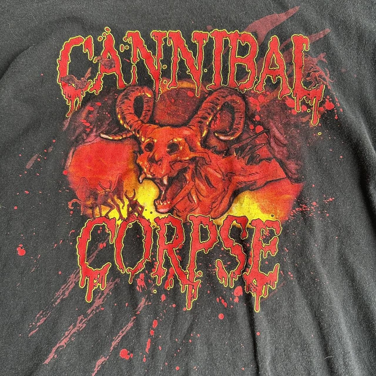 Band Tees × Vintage Vintage Cannibal Corpse Death Metal Band T Shirt Size US L / EU 52-54 / 3 - 2 Thumbnail