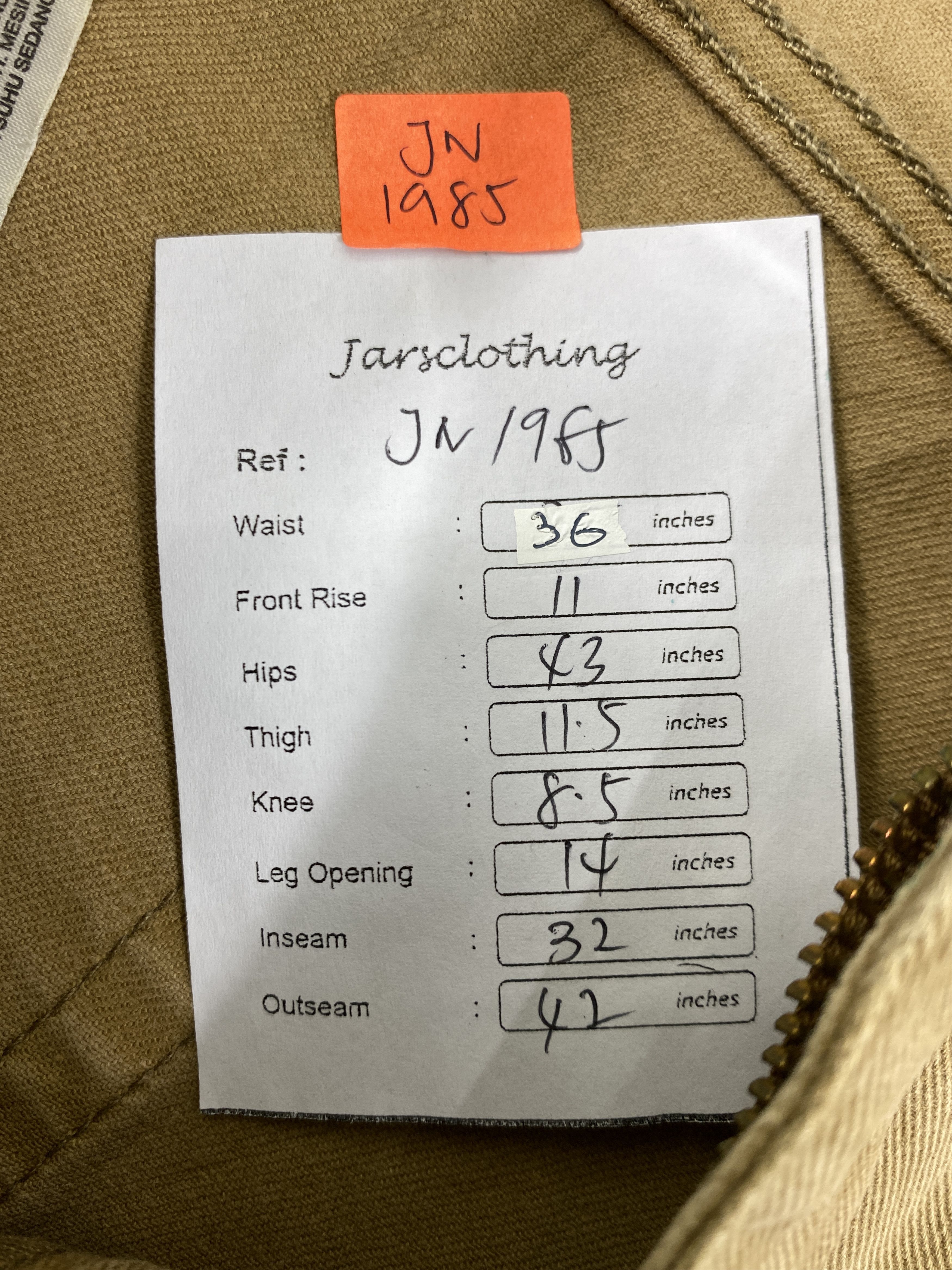 Levi's Brown Vintage Levi's 513 Jeans 36x31 Denim -JN1985 Size US 36 / EU 52 - 8 Thumbnail