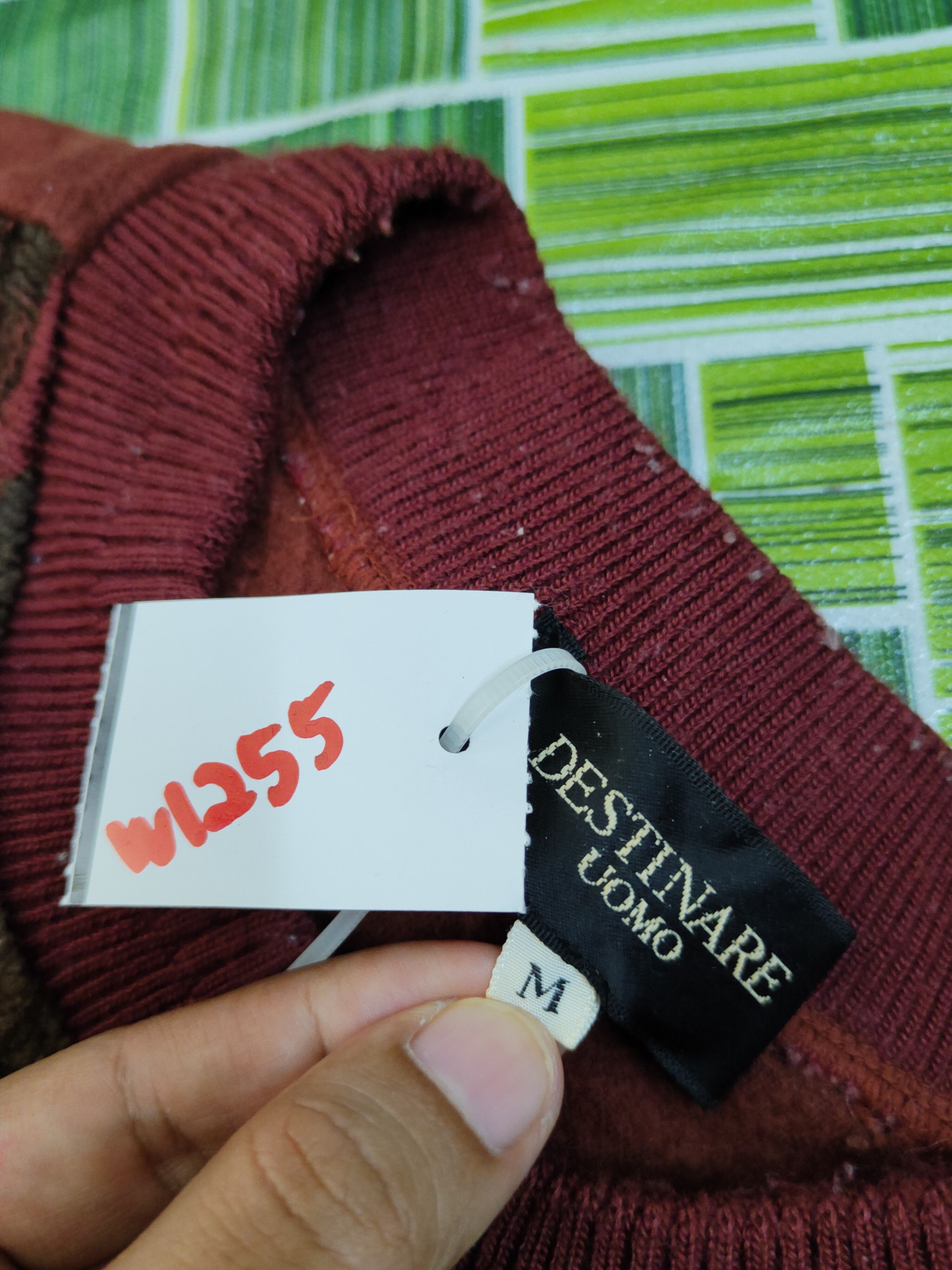 Homespun Knitwear × Japanese Brand × Vintage Destinare Maroon Knitwear Sweatshirts #W1255 Size US M / EU 48-50 / 2 - 12 Thumbnail