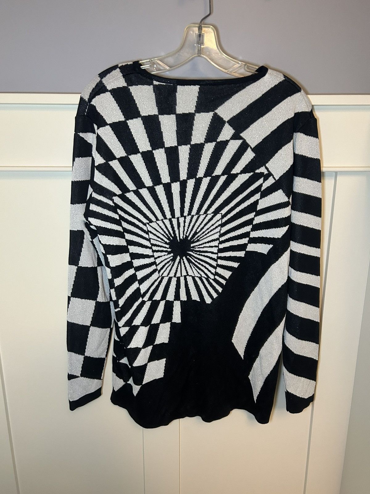 Designer × Vintage Vintage metallic thread abstract sweater Size US L / EU 52-54 / 3 - 2 Thumbnail