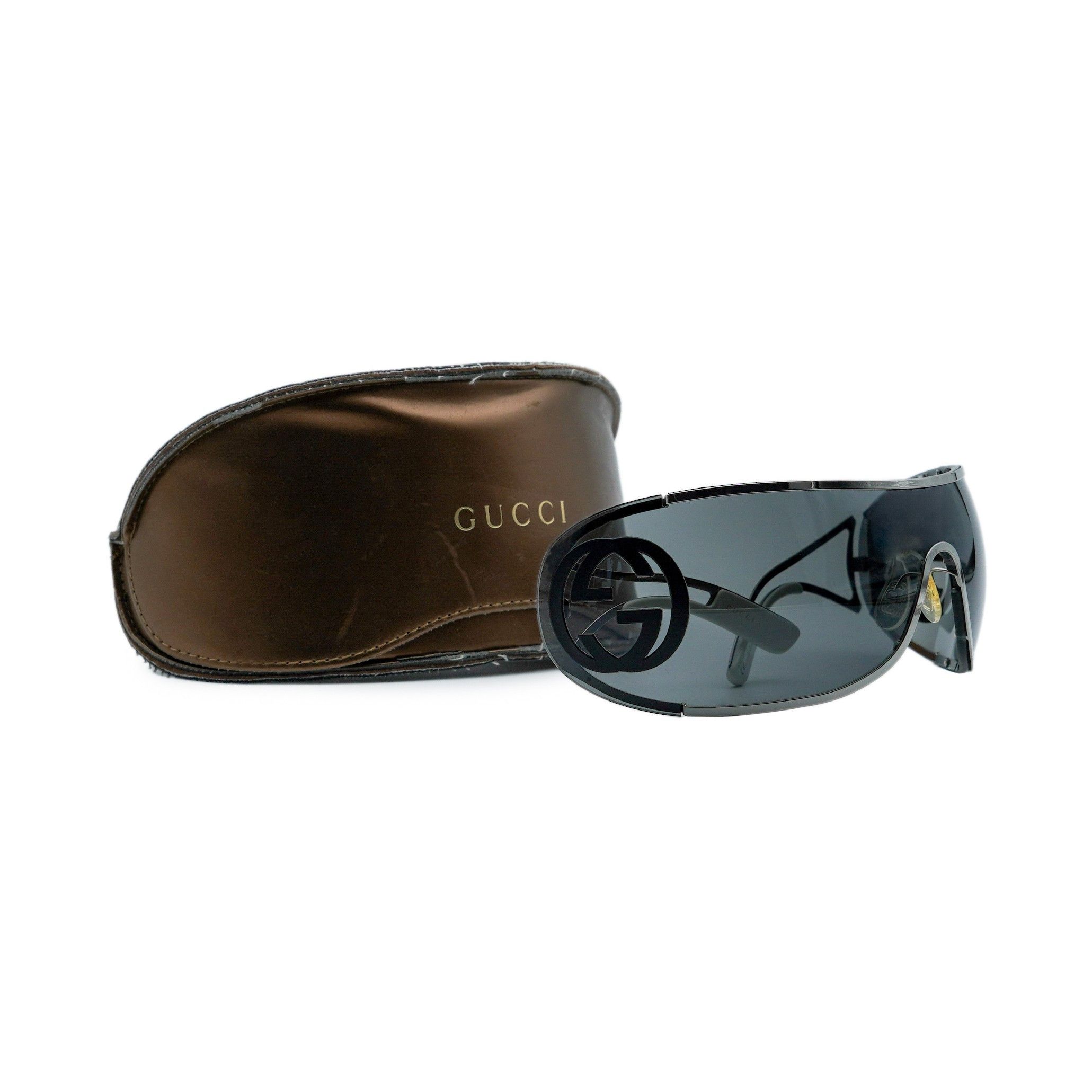 Vintage Gucci GG 2799 Tom Ford Logo Shield Mask Sunglasses