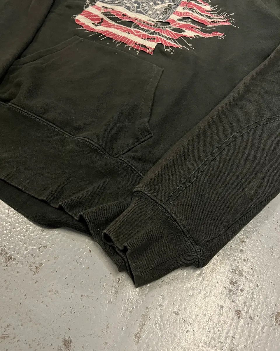 Polo Ralph Lauren 2010s Ralph Lauren Olive Distressed American Flag Hoodie Size US M / EU 48-50 / 2 - 7 Thumbnail