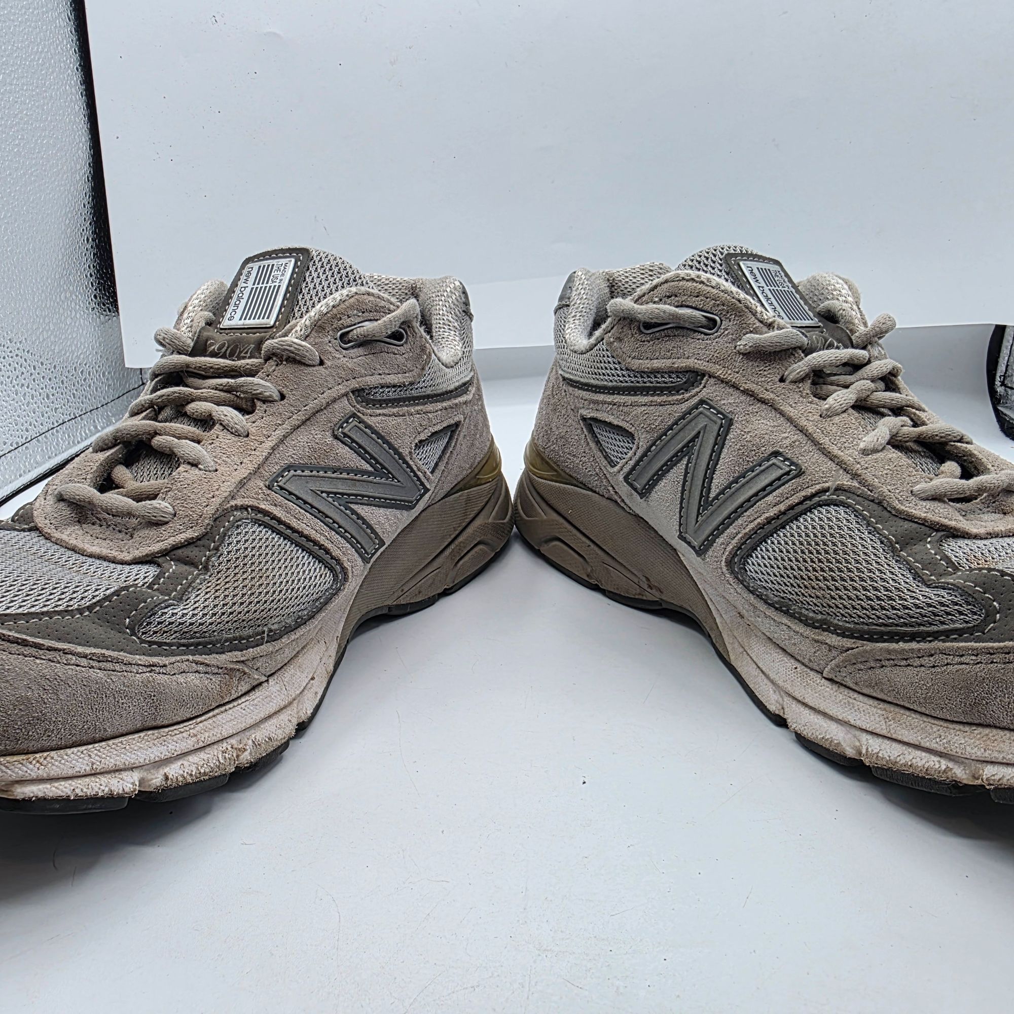 New Balance New Balance 990v4 Womens Size 9 Gray Castlerock Athletic Sho Size US 9 / IT 39 - 3 Thumbnail