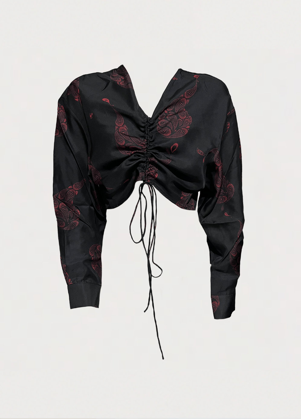 Christopher Esber Ruched Crop Shirt Size XS / US 0-2 / IT 36-38 - 1 Thumbnail