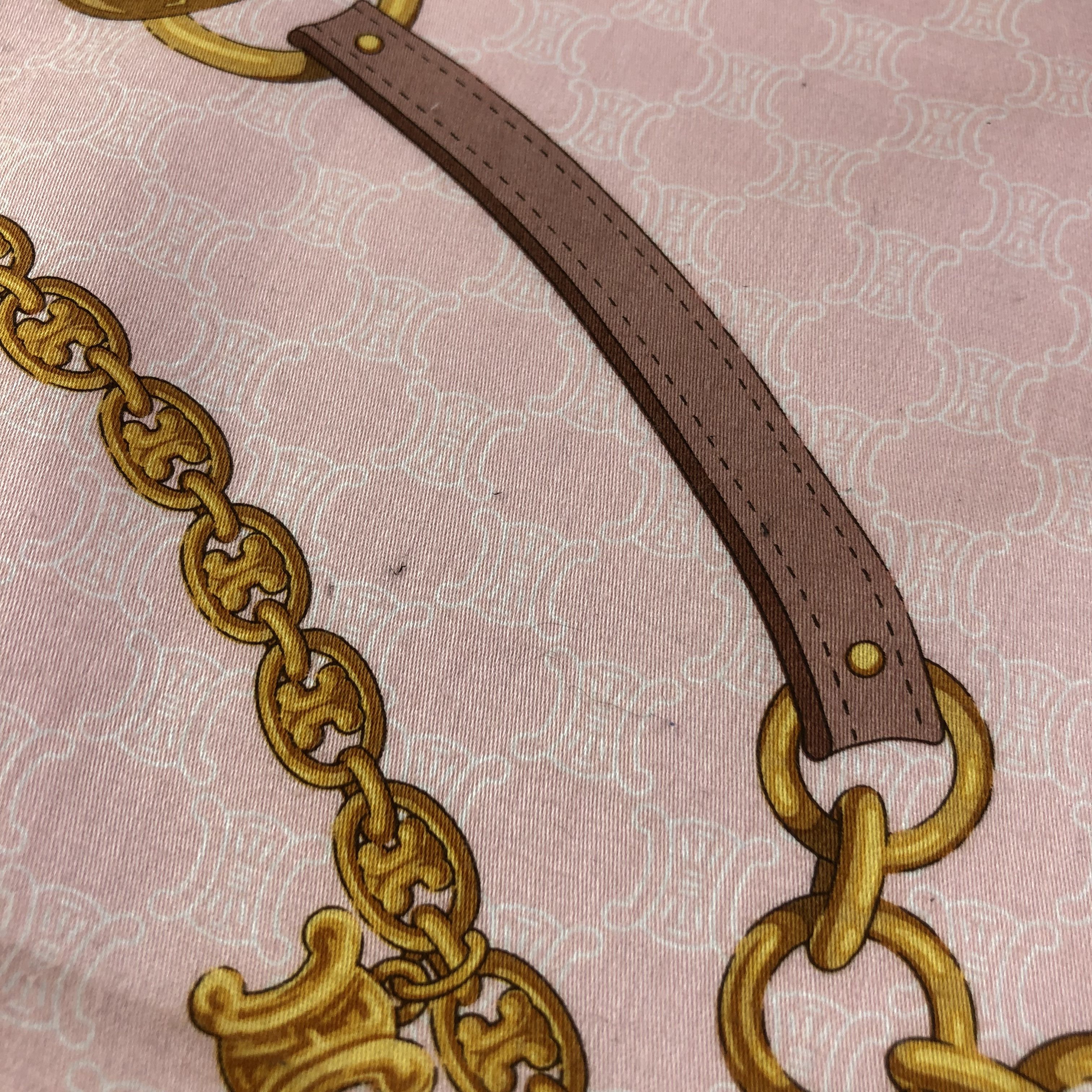 Celine Celine Gold Chains Handkerchief Neckerchief Bandana H1928 Size ONE SIZE - 8 Thumbnail