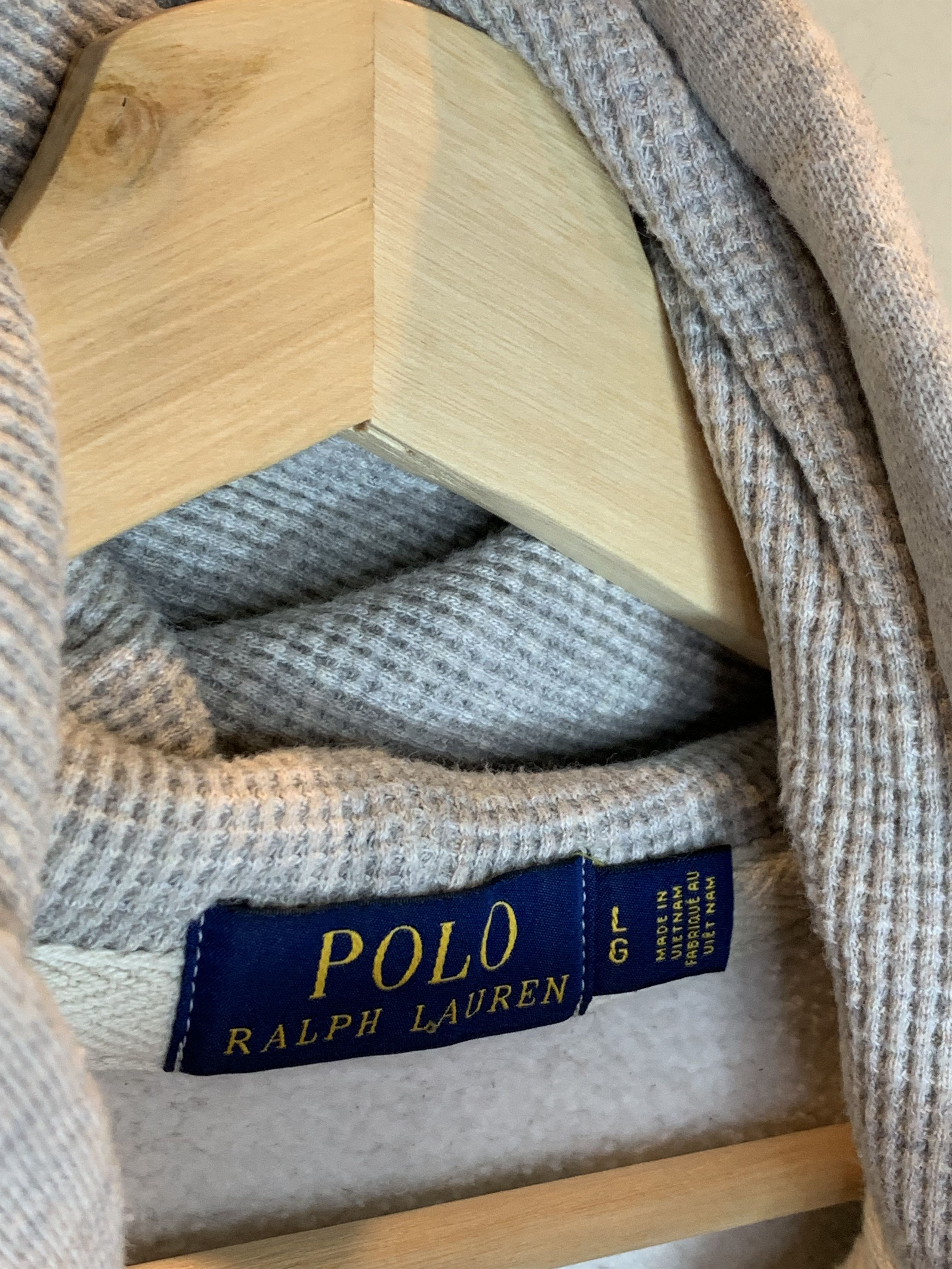 Polo Ralph Lauren RARE* Polo Ralph Lauren Heavyweight Waffle Lined Hood Hoodie Size US L / EU 52-54 / 3 - 8 Thumbnail