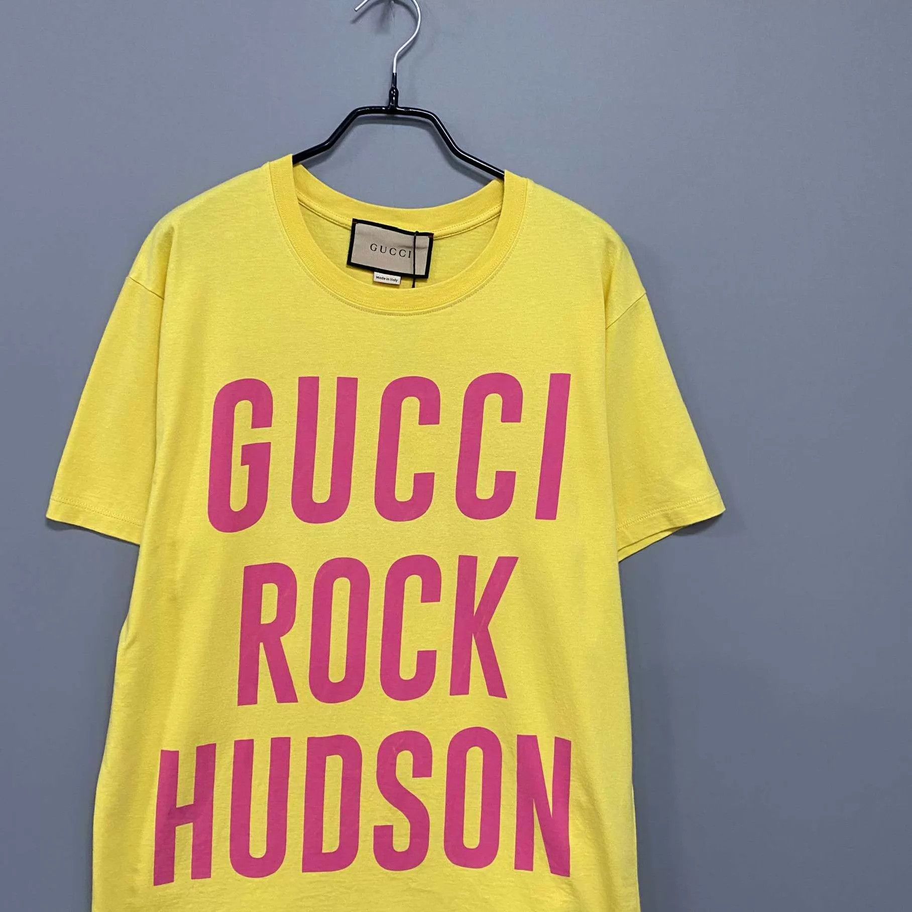 Gucci GUCCI Yellow Logo Short Sleeve T-Shirt XS Size XS / US 0-2 / IT 36-38 - 2 Thumbnail
