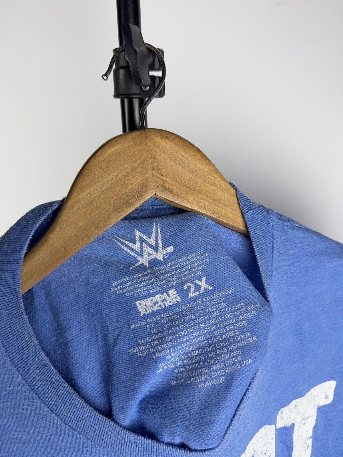 WWE 2017 Vintage WWE Kurt Angle “It’s True” Wrestling Tee Blue Size US XXL / EU 58 / 5 - 6 Thumbnail