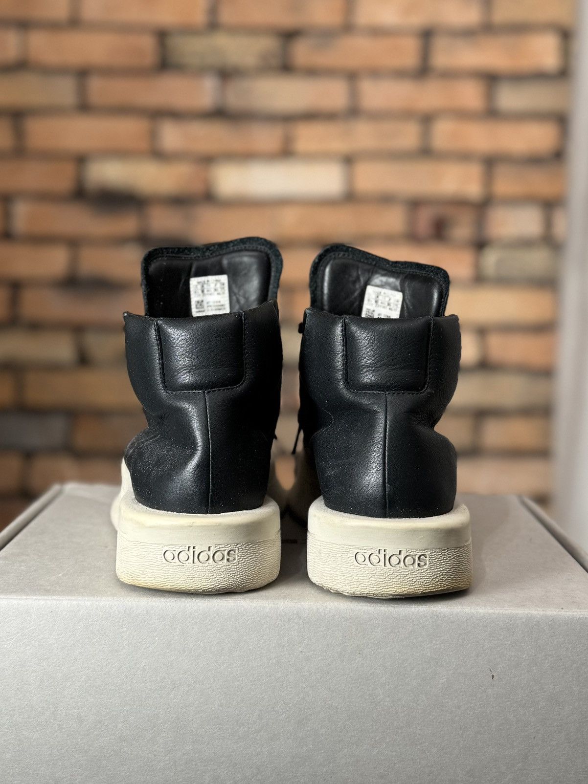 Rick Owens AW17 MASTODON PRO RICK OWENS ADIDAS BLACK MILK SNEAKERS Size US 10.5 / EU 43-44 - 5 Thumbnail
