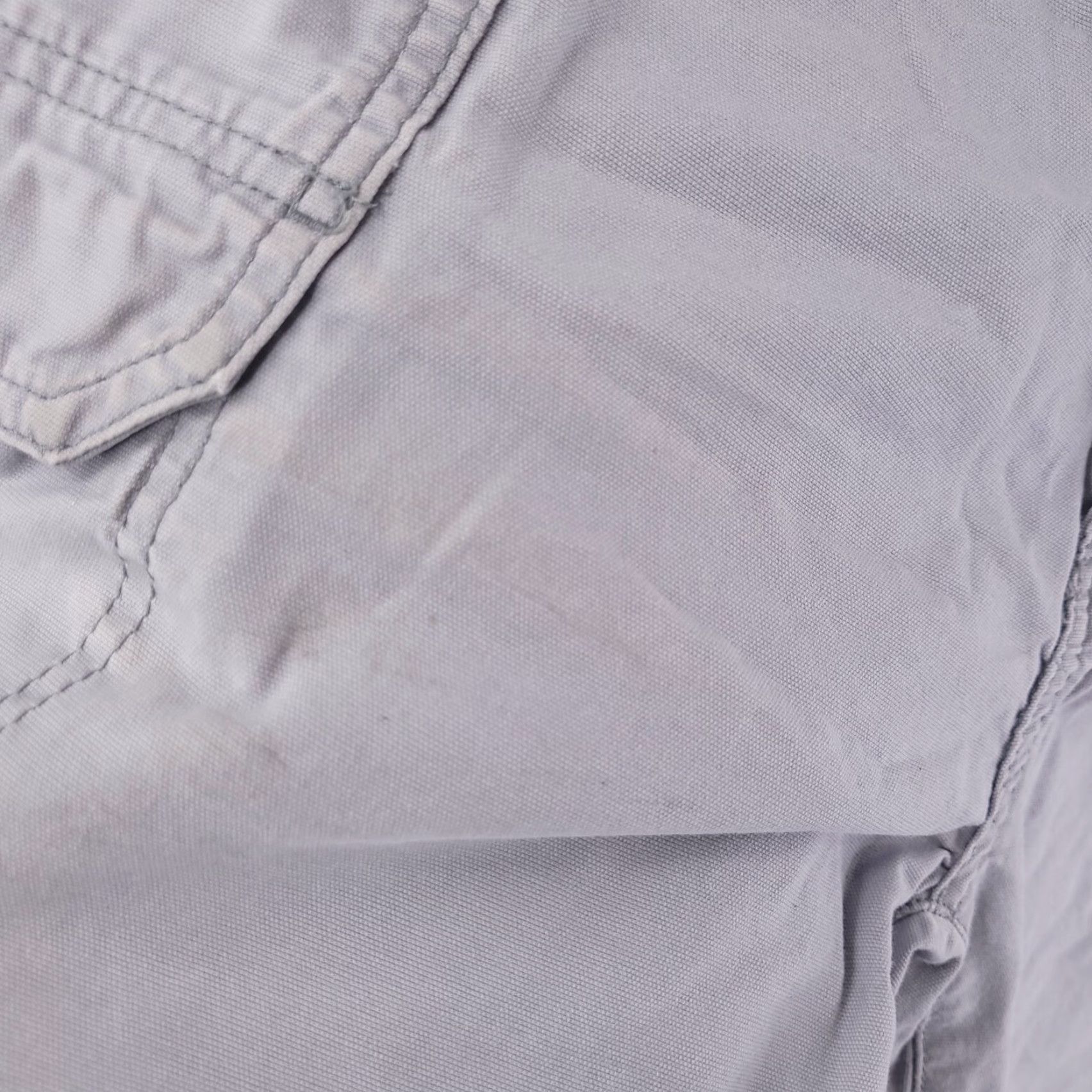Wrangler Wrangler Cargo Shorts Mens 40 Gray Cotton Canvas Distressed Fishing Size US 40 / EU 56 - 2 Thumbnail
