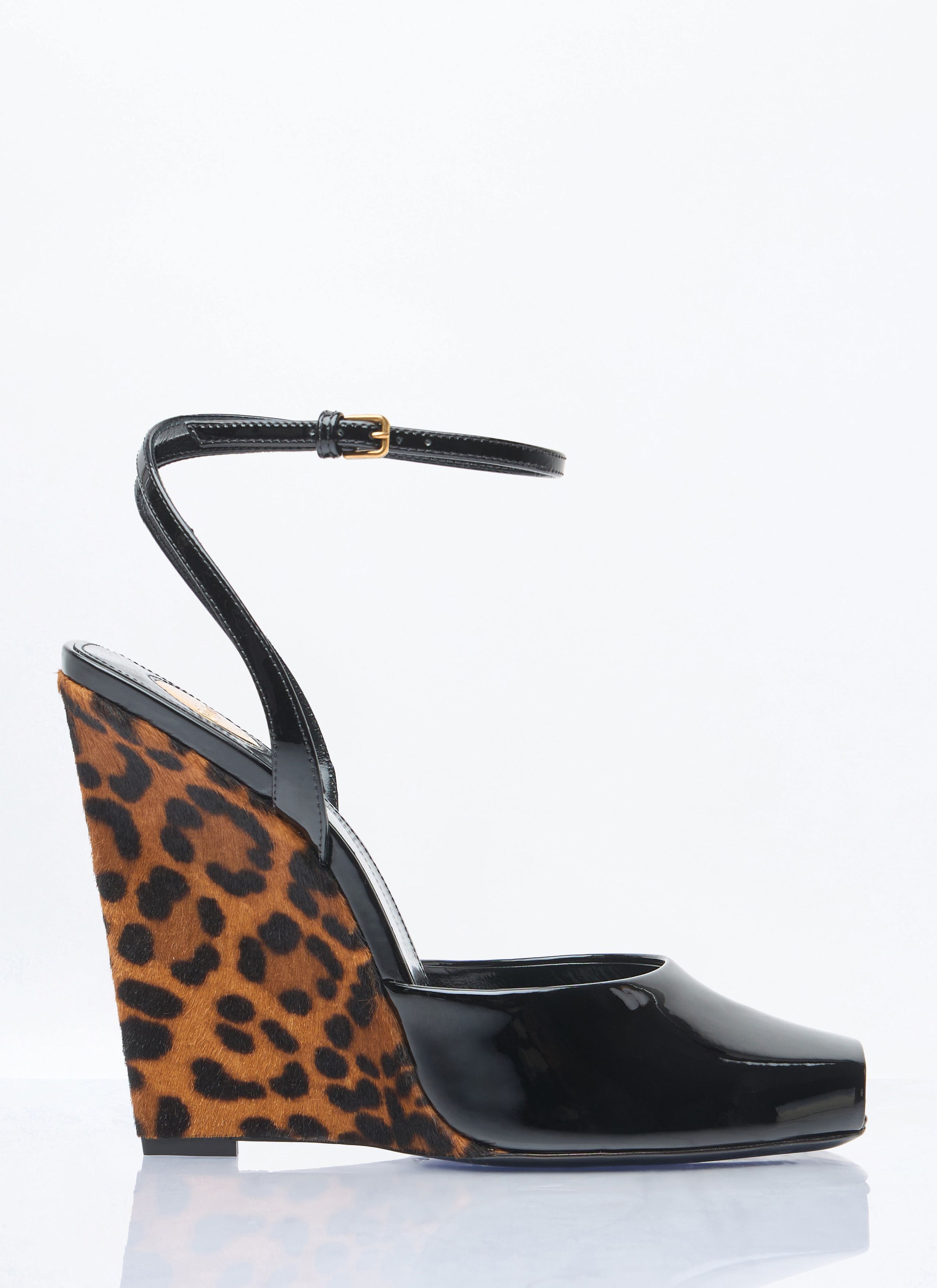 Saint Laurent Paris Le Scandale Wedges Size US 6 / IT 36 - 1 Thumbnail