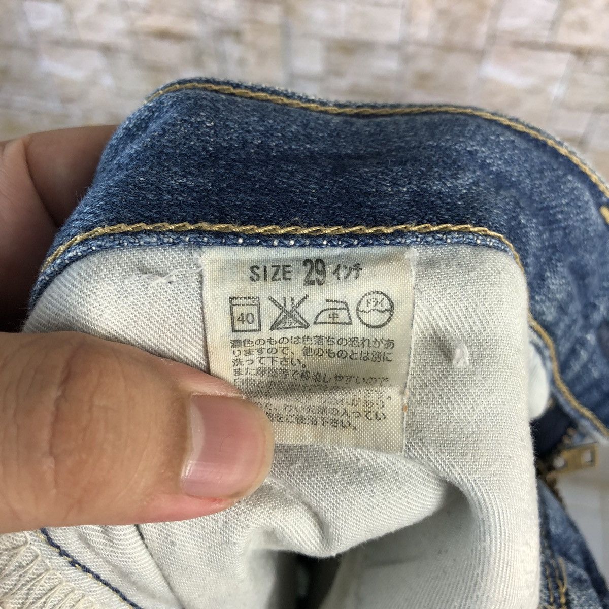 Levi's Levis Blue Distressed faded Denim Pants #A961 Size US 29 - 20 Thumbnail