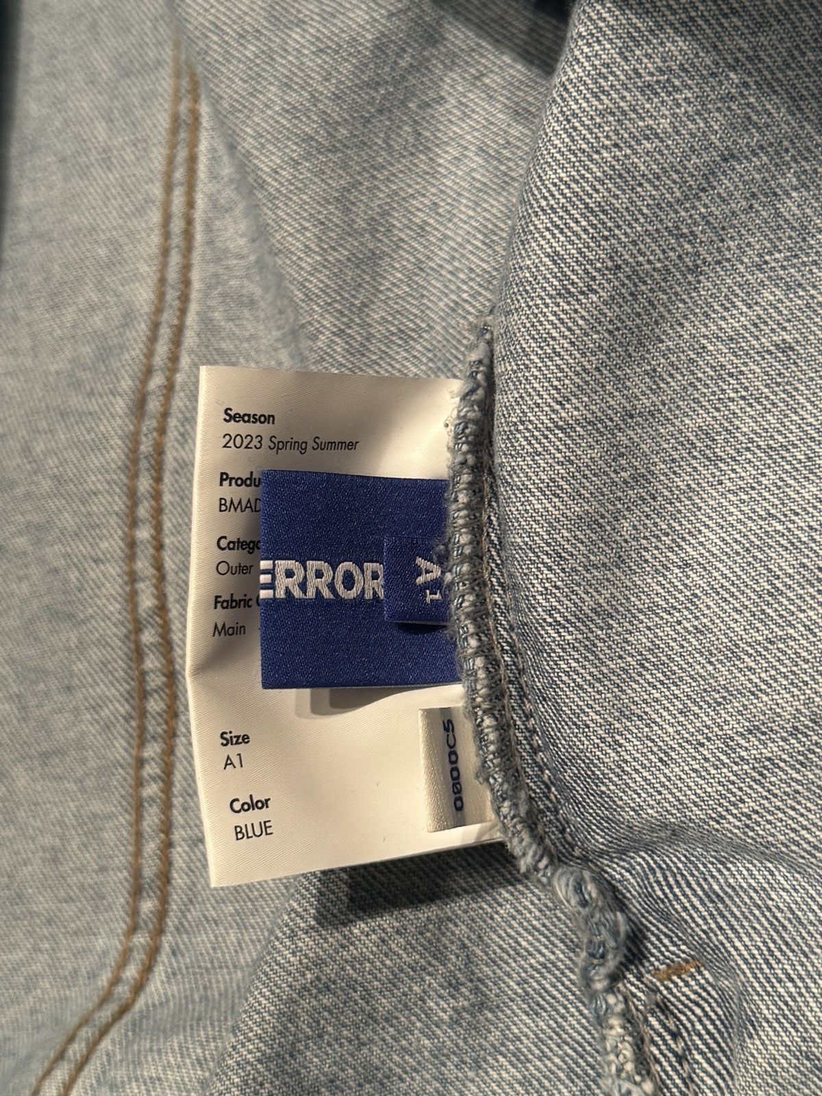 Ader Error × Japanese Brand Ader Error - Check-Patterned Denim Biker Jacket Size US L / EU 52-54 / 3 - 3 Thumbnail