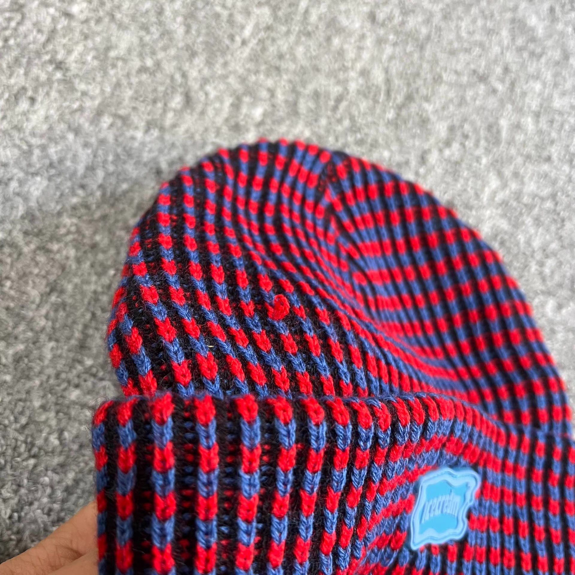 Billionaire Boys Club BBC ICECREAM speckled IC rubber patch knit beanie Q7 Size ONE SIZE - 8 Thumbnail