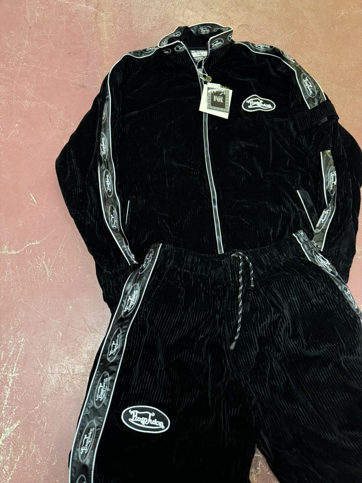 Vintage Pimp Juice corduroy valore track suit top Size US XXL / EU 58 / 5 - 2 Thumbnail