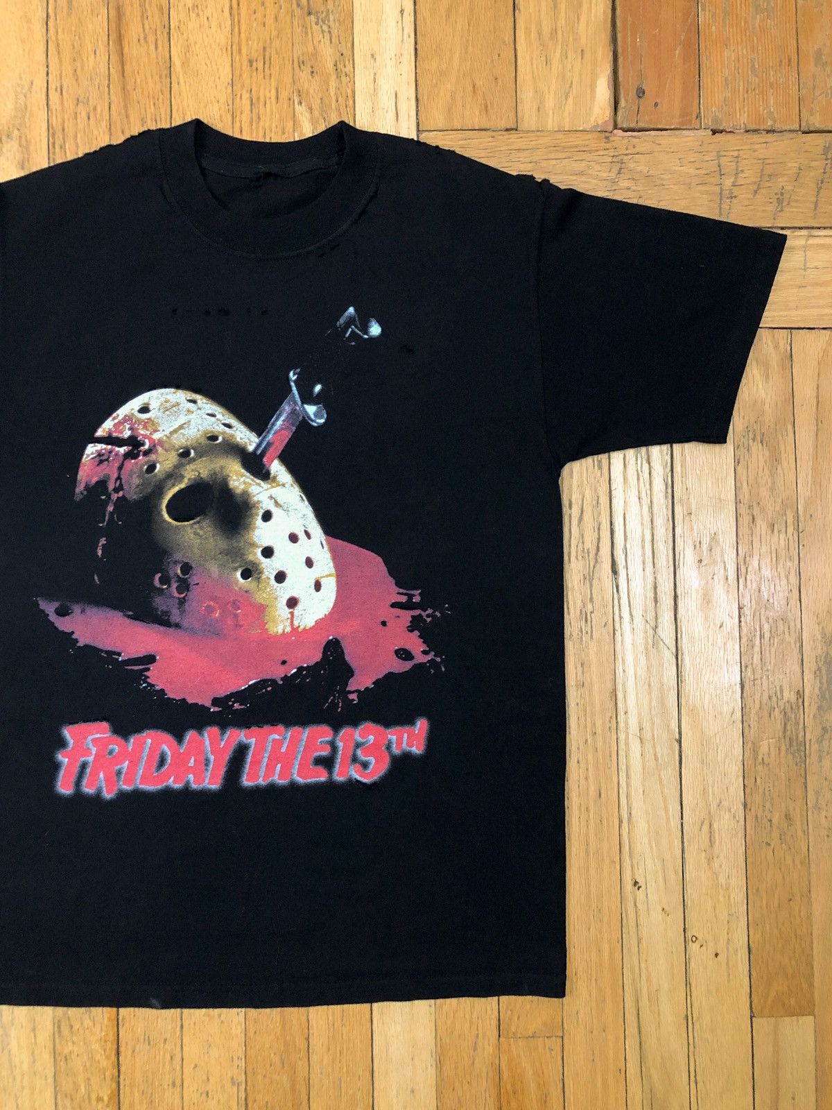 Vintage 90s Friday The 13th Jason T-shirt XXL Black