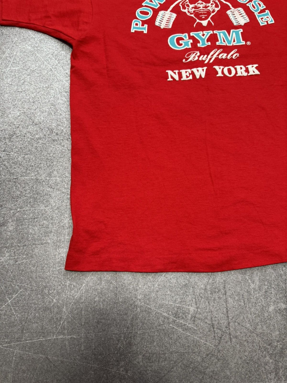 Vintage Vintage 90s PowerHouse Gym New York FOTL T Shirt Bodybuilder Size US XL / EU 56 / 4 - 14 Thumbnail