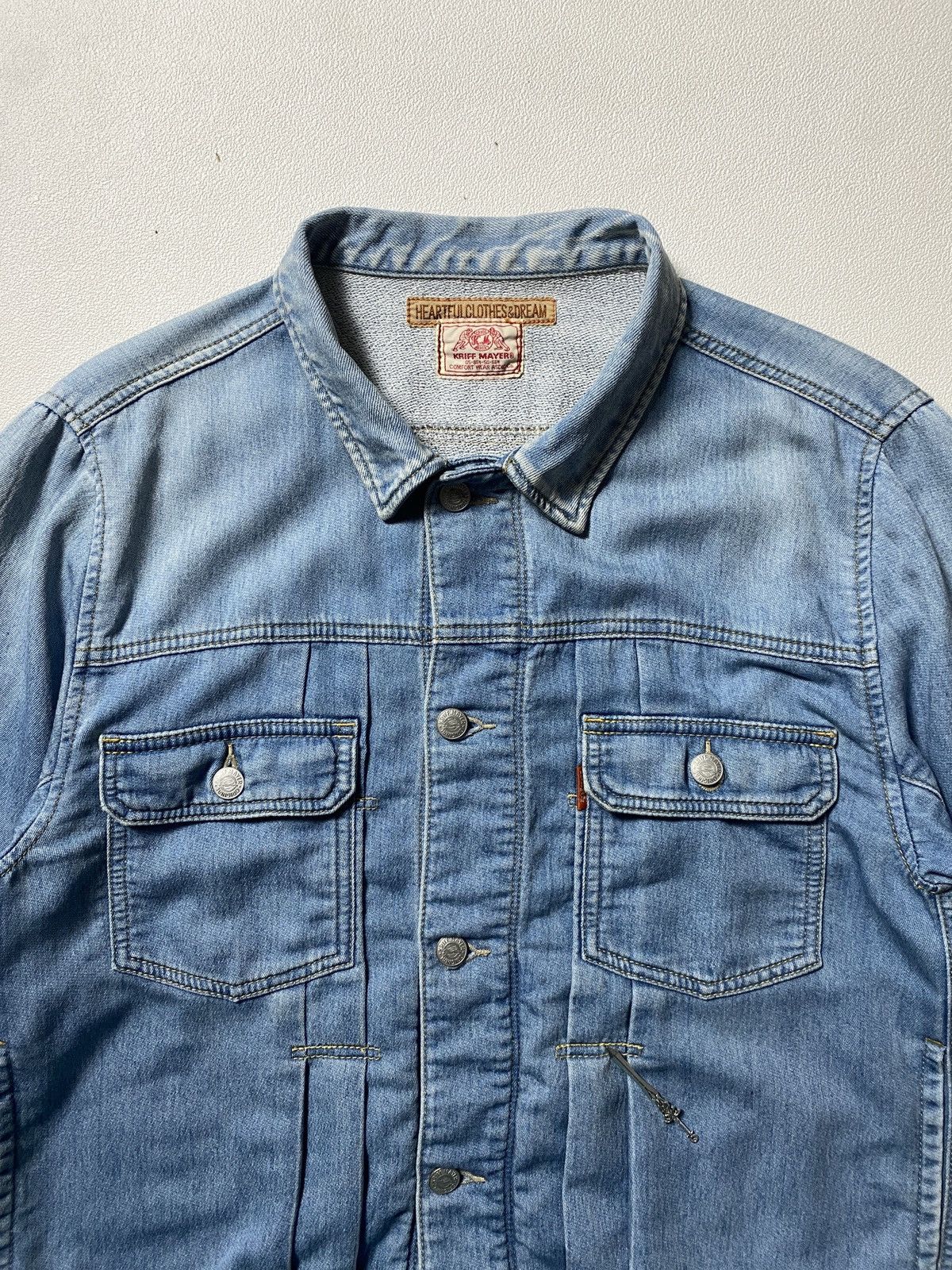 Japanese Brand KRIFF MAYER DENIM JACKET Size US M / EU 48-50 / 2 - 4 Thumbnail