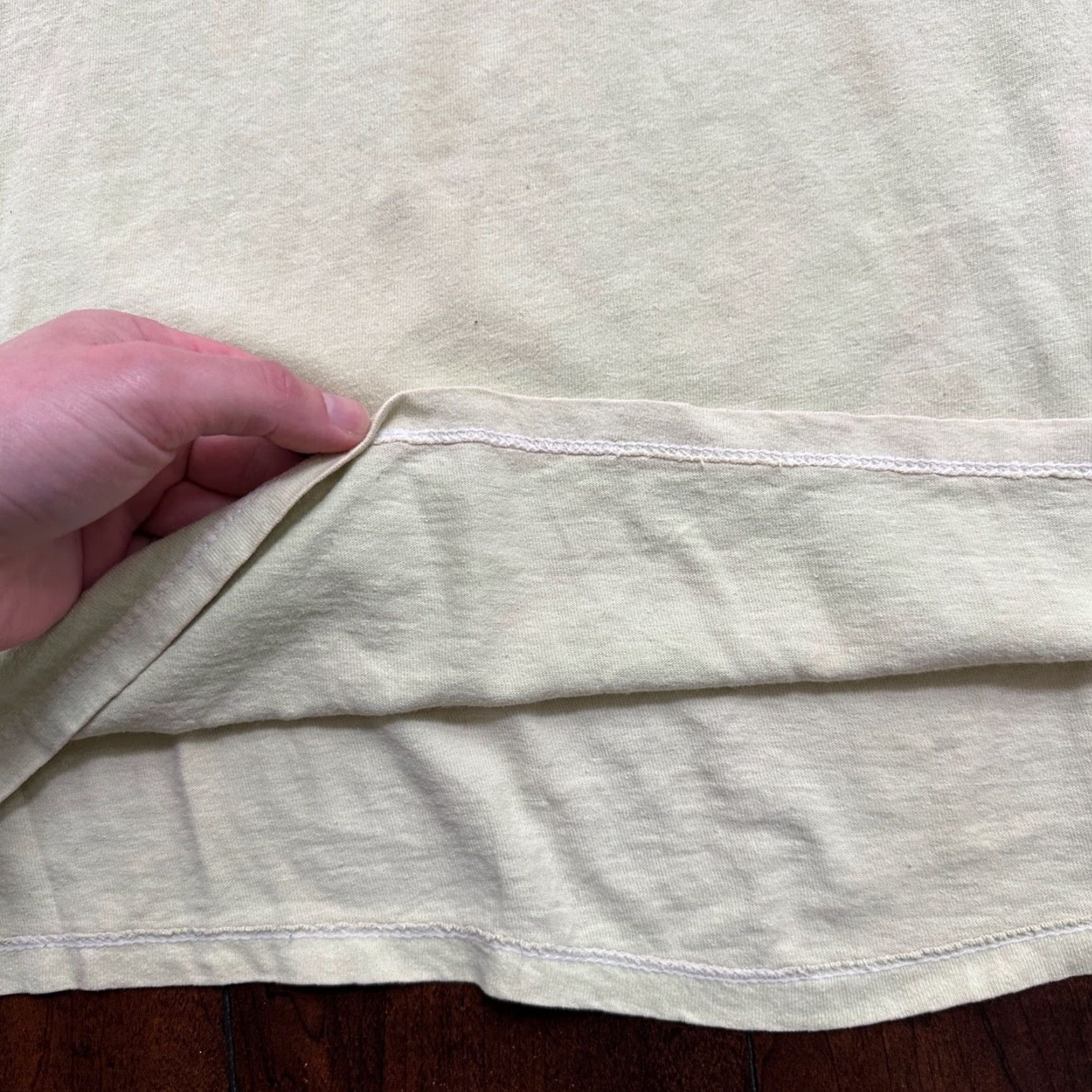 Vintage Leslie Rare 1980s Vintage T Shirt Green/Yellow Faded Single Stitch Rap Promo Shirt Mens L White Vintage Size US L / EU 52-54 / 3 - 5 Thumbnail