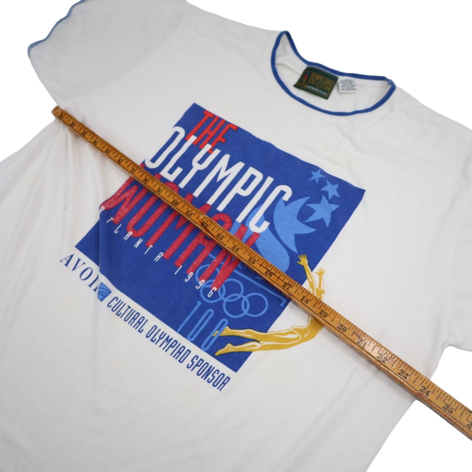 USA Olympics × Vintage Vintage 1996 Atl Avon The Olympic Women Graphic T shirt Size US XXL / EU 58 / 5 - 8 Thumbnail