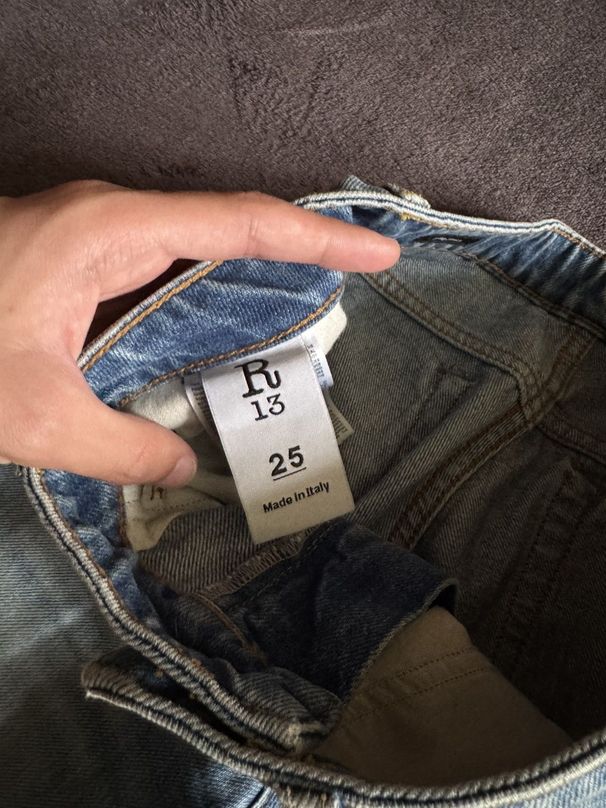 R13 R13 Kick Fit Long Denim Jeans Size 25" / US 0 / IT 36 - 10 Thumbnail