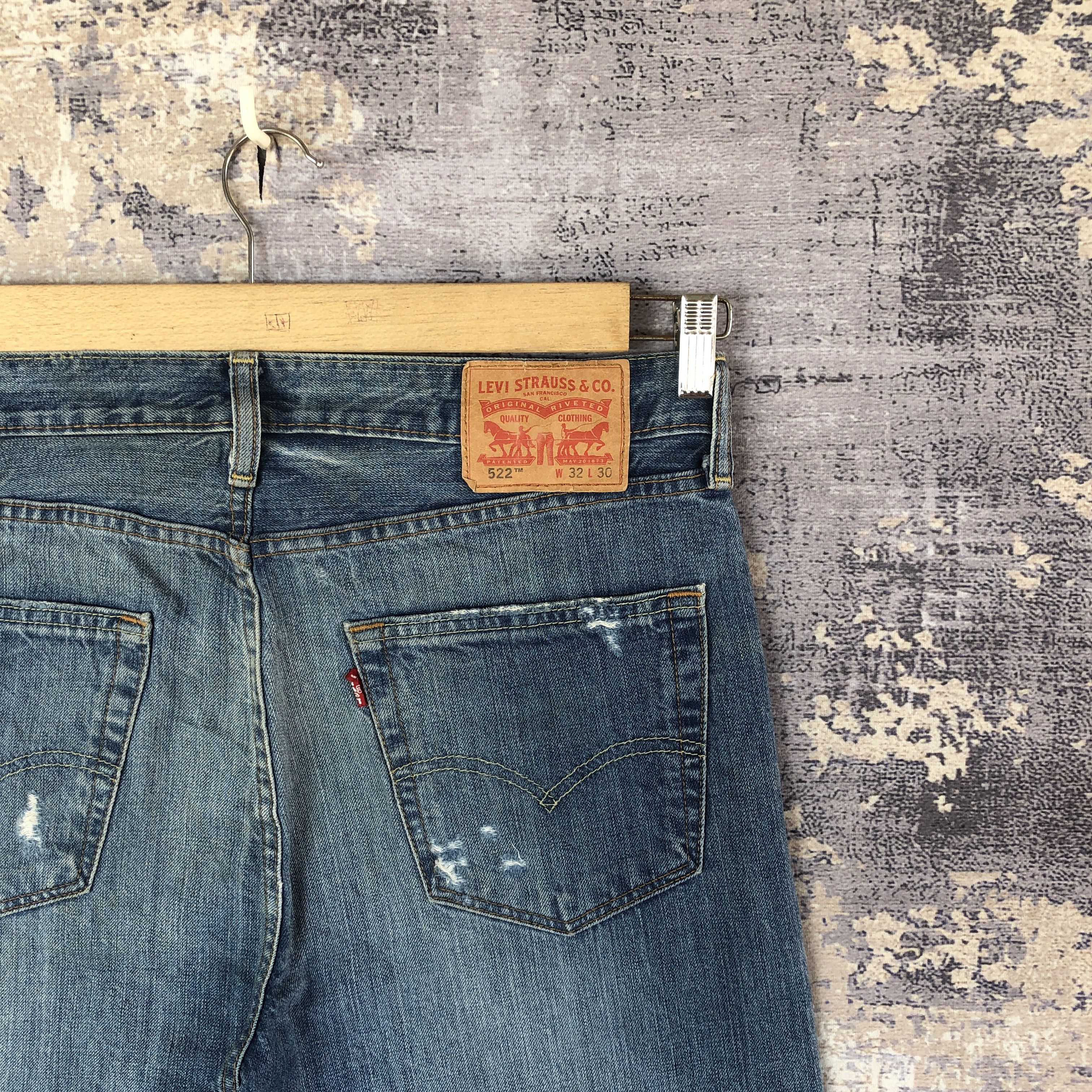 Levi's Vintage Levi's 522 Distressed Jeans Levis Denim Pants Size US 34 / EU 50 - 5 Thumbnail