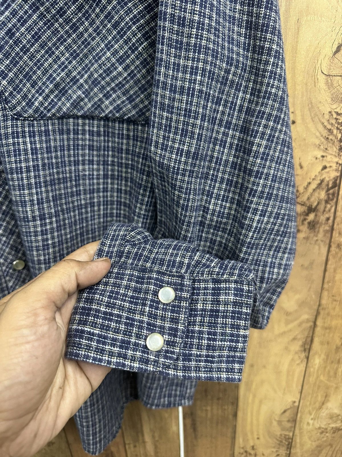 Dickies × Flannel × Vintage Vintage Dickies Flannel Stone Button Baggy Z44 Size US M / EU 48-50 / 2 - 4 Thumbnail