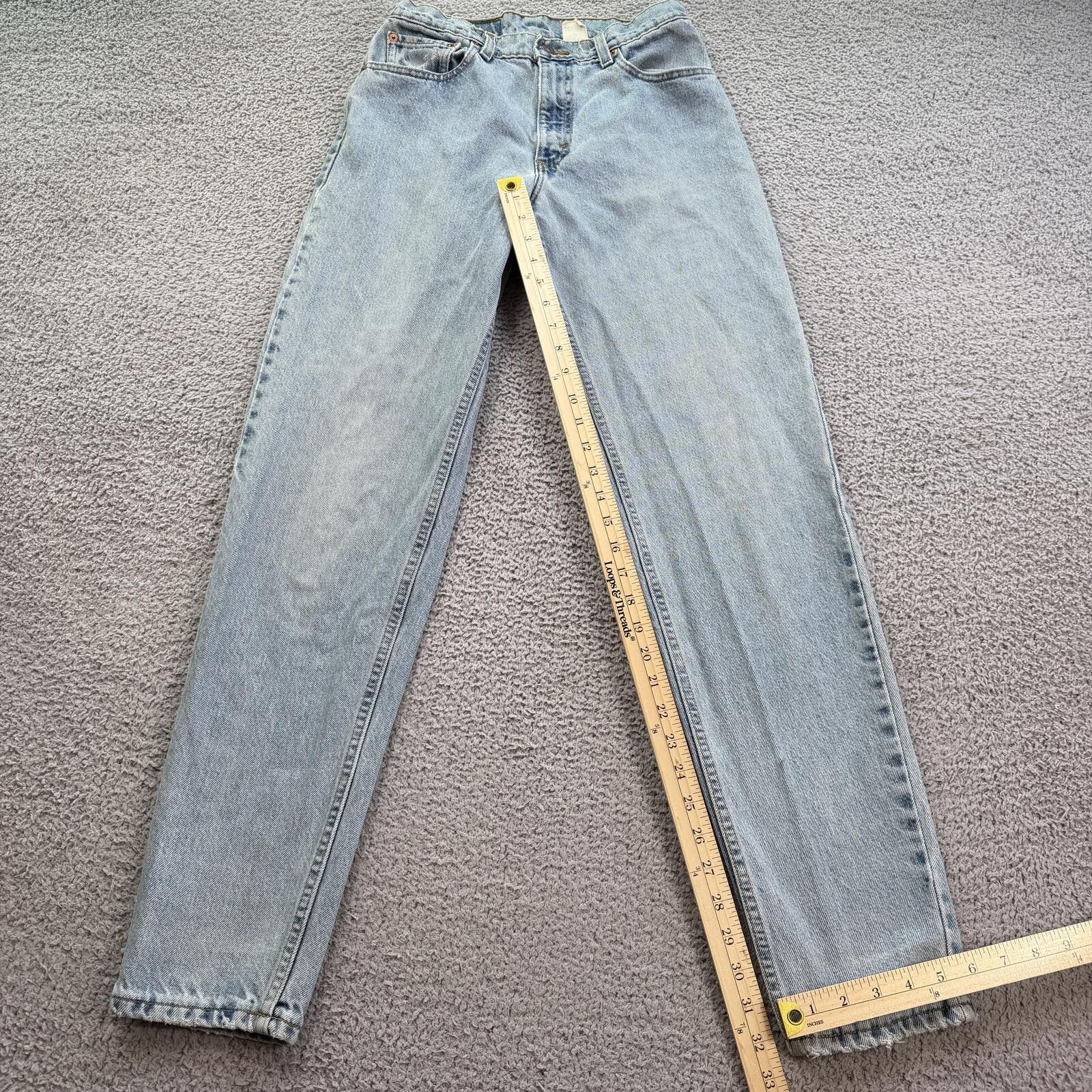 Levi's Vintage 90s Levis 550 Relaxed Fit 27 Tapered Light Jeans Size 27" / US 4 / IT 40 - 4 Thumbnail