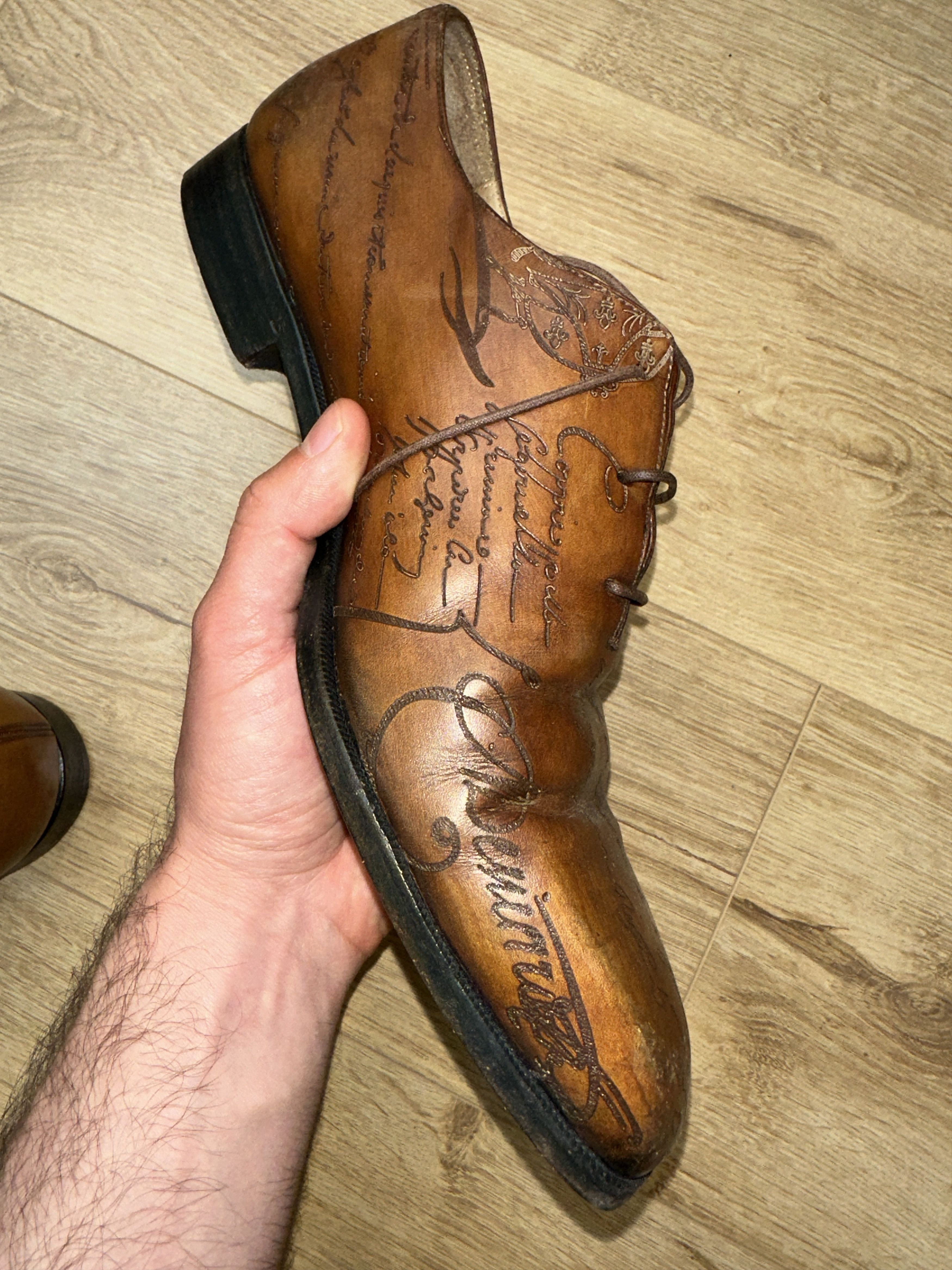 Berluti Berluti Scritto Venezia Leather Oxford Shoes EU 42.5 US 9.5 Size US 9.5 / EU 42-43 - 23 Thumbnail