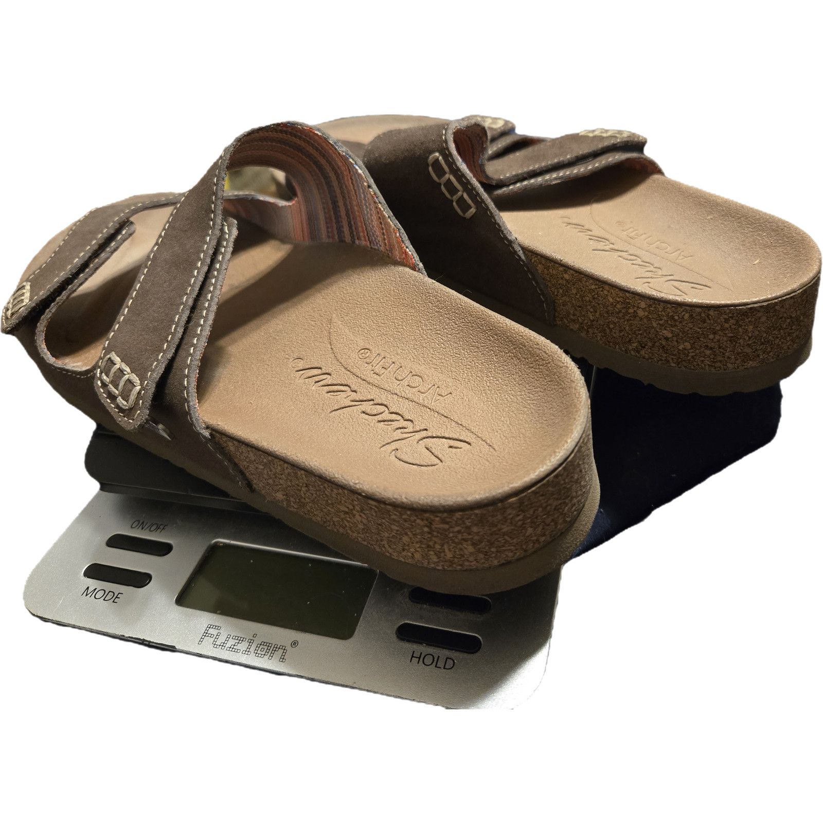 SKECHERS Skechers Arch Fit Brown leather Double Strap Slides 8 sandal Size US 8 / IT 38 - 8 Thumbnail