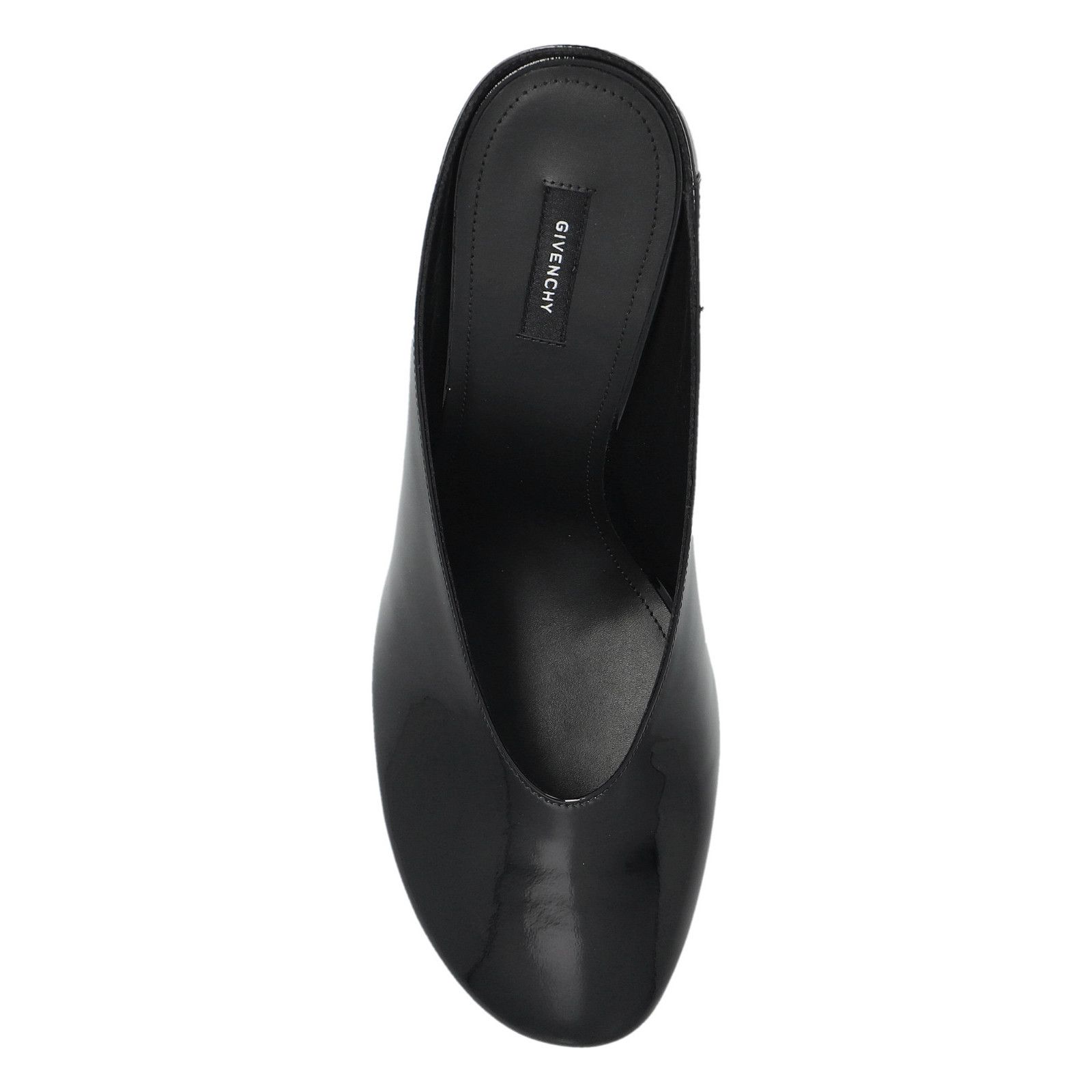 GIVENCHY Black Patent Leather 100mm Heel Mules New & Authent