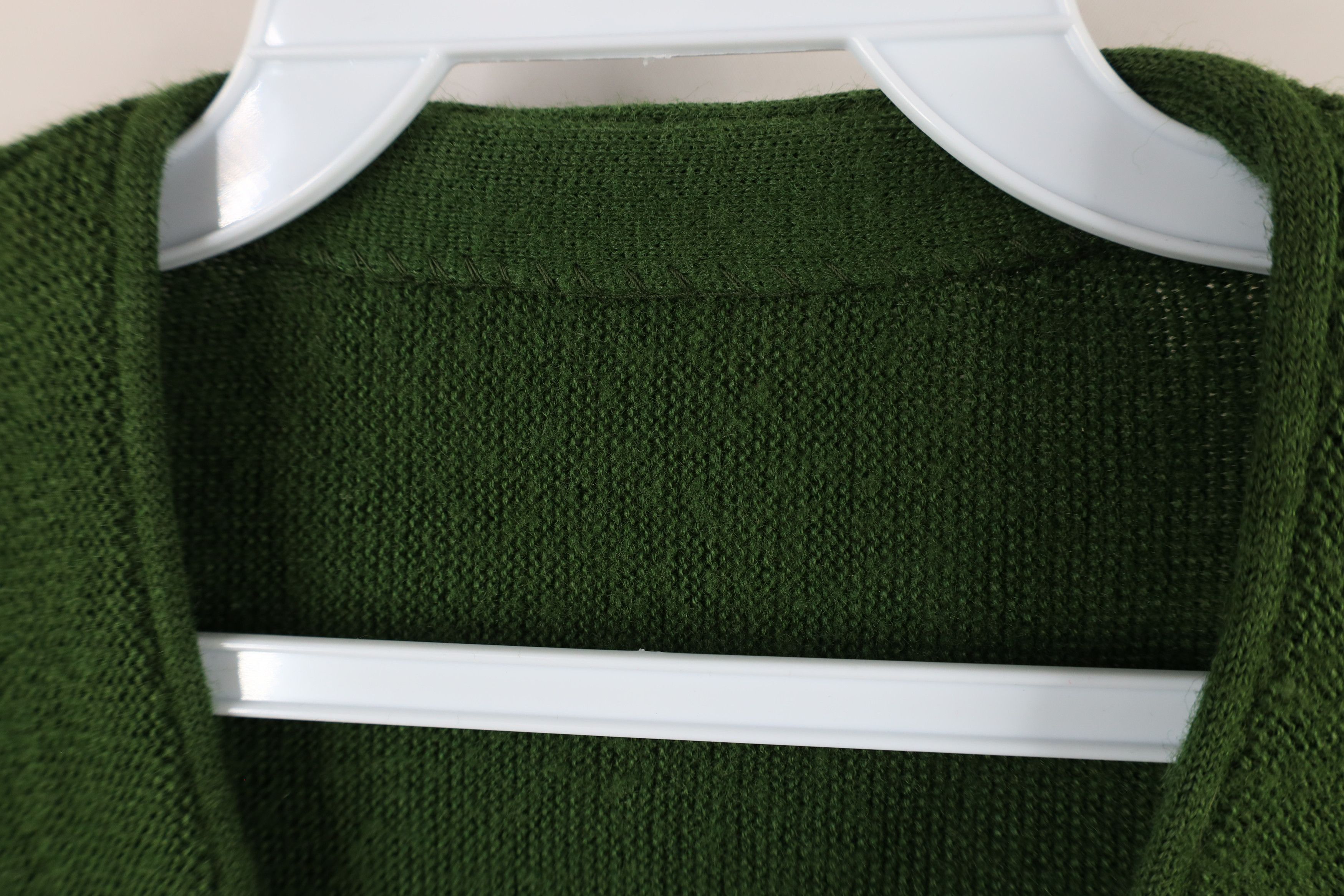 Vintage Vintage 50s 60s Knit Cardigan Sweater Avocado Green USA Size US XL / EU 56 / 4 - 12 Thumbnail