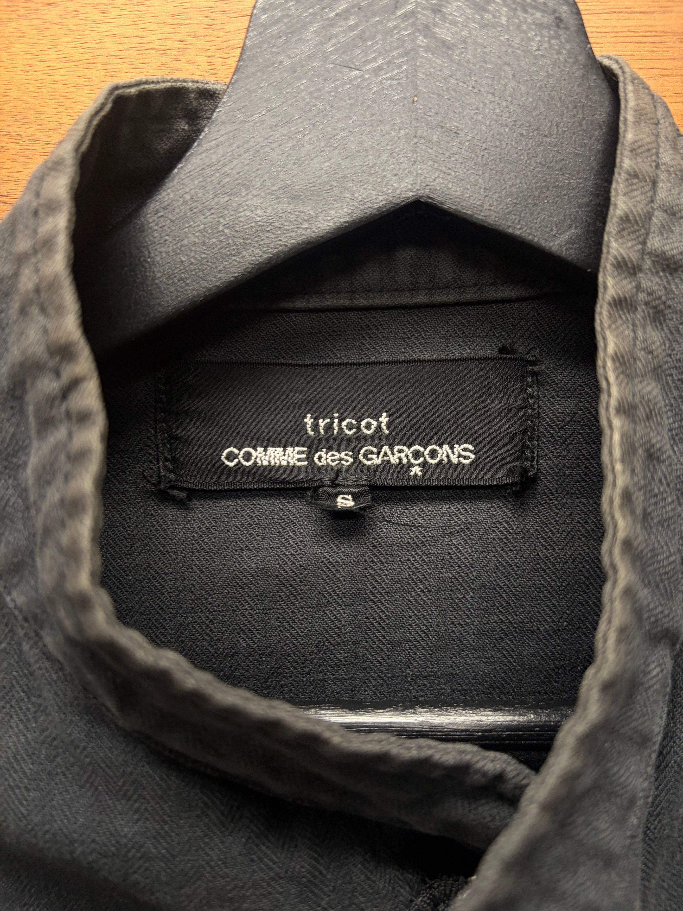 Comme des Garcons 2008 Comme Des Garçons Tricots Military Inspired Cotton Field Jacket Size US S / EU 44-46 / 1 - 2 Thumbnail